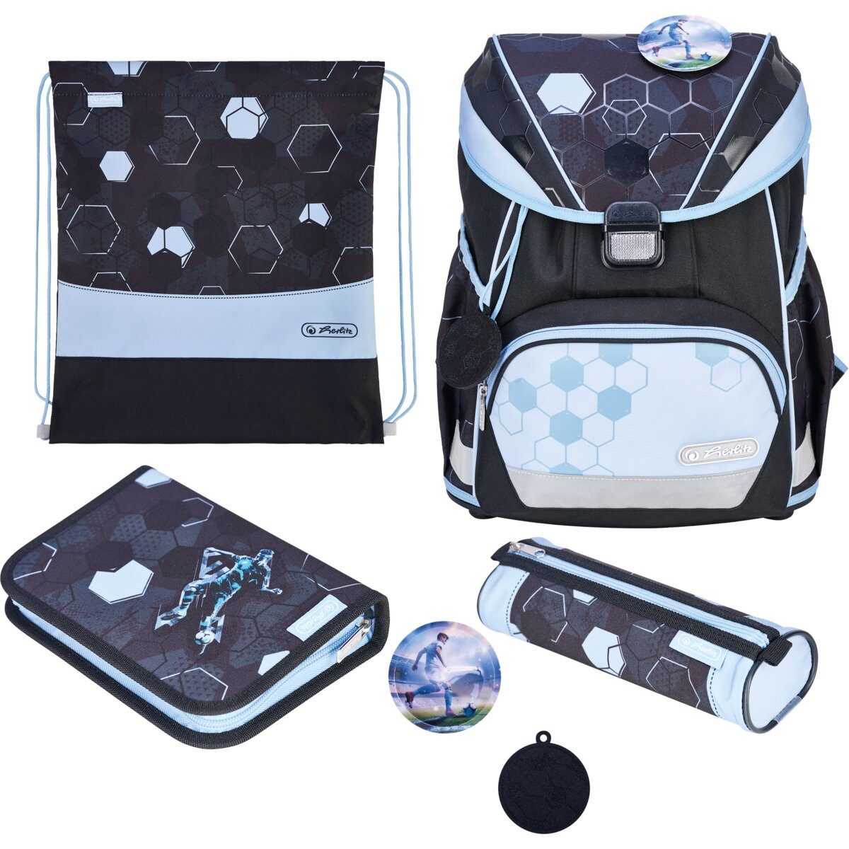 Herlitz Schulranzen Schulranzen UltraLight XL Plus Polyesther 320x390x250mm Cyber Soccer