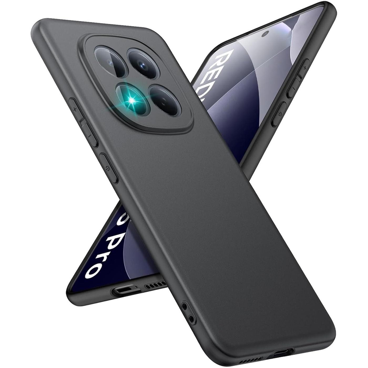 CoolGadget Handyhülle Handy Schutzhülle für Xiaomi Redmi Note 15 Pro 4G matt schwarz, Silikon TPU Hülle Schutz Tasche Cover schlicht Slim Case