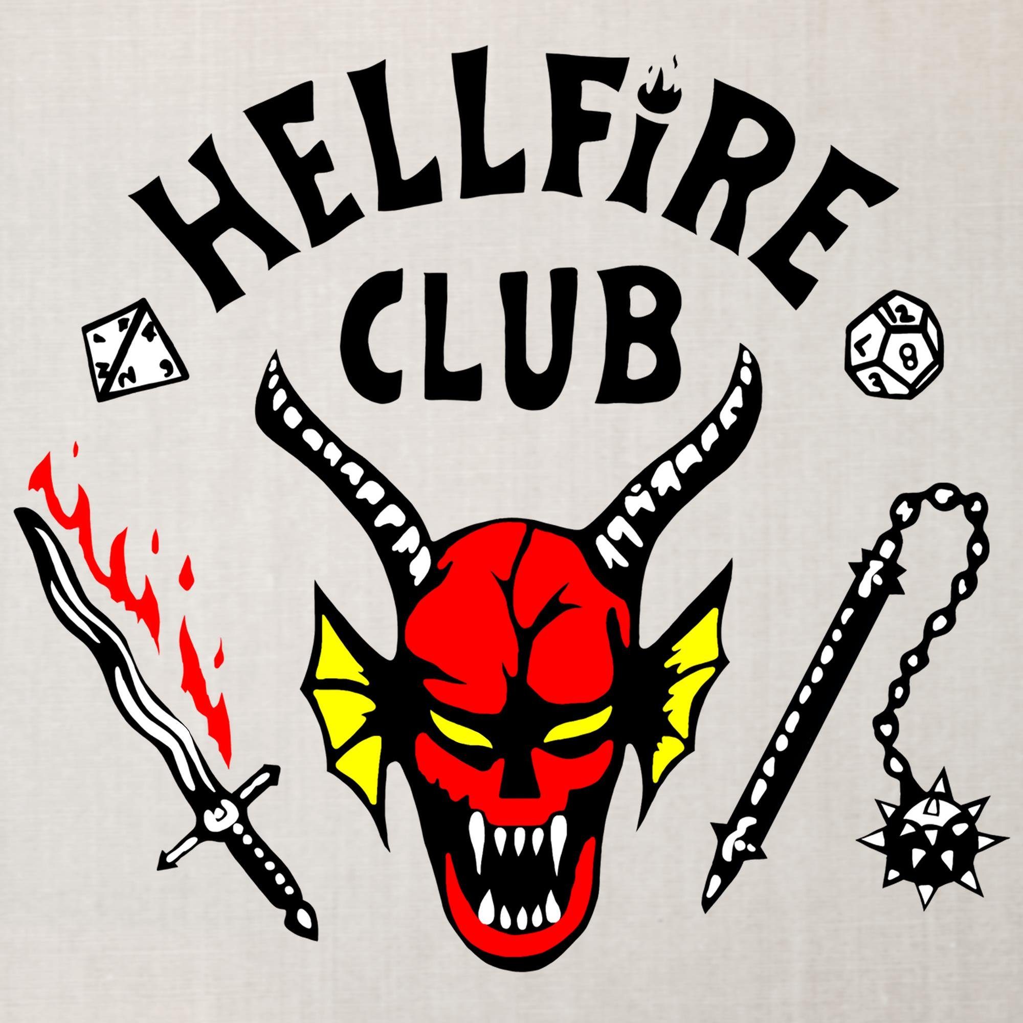 - Stranger Hawkings Club Kurzarmshirt Things Herren Formatee (1-tlg) Hellfire Quattro