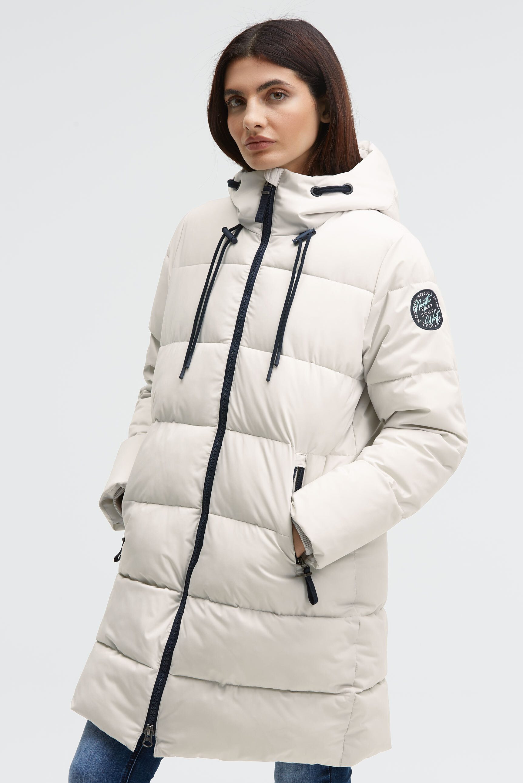 SOCCX Parka mit Zwei-Wege-Reißverschluss