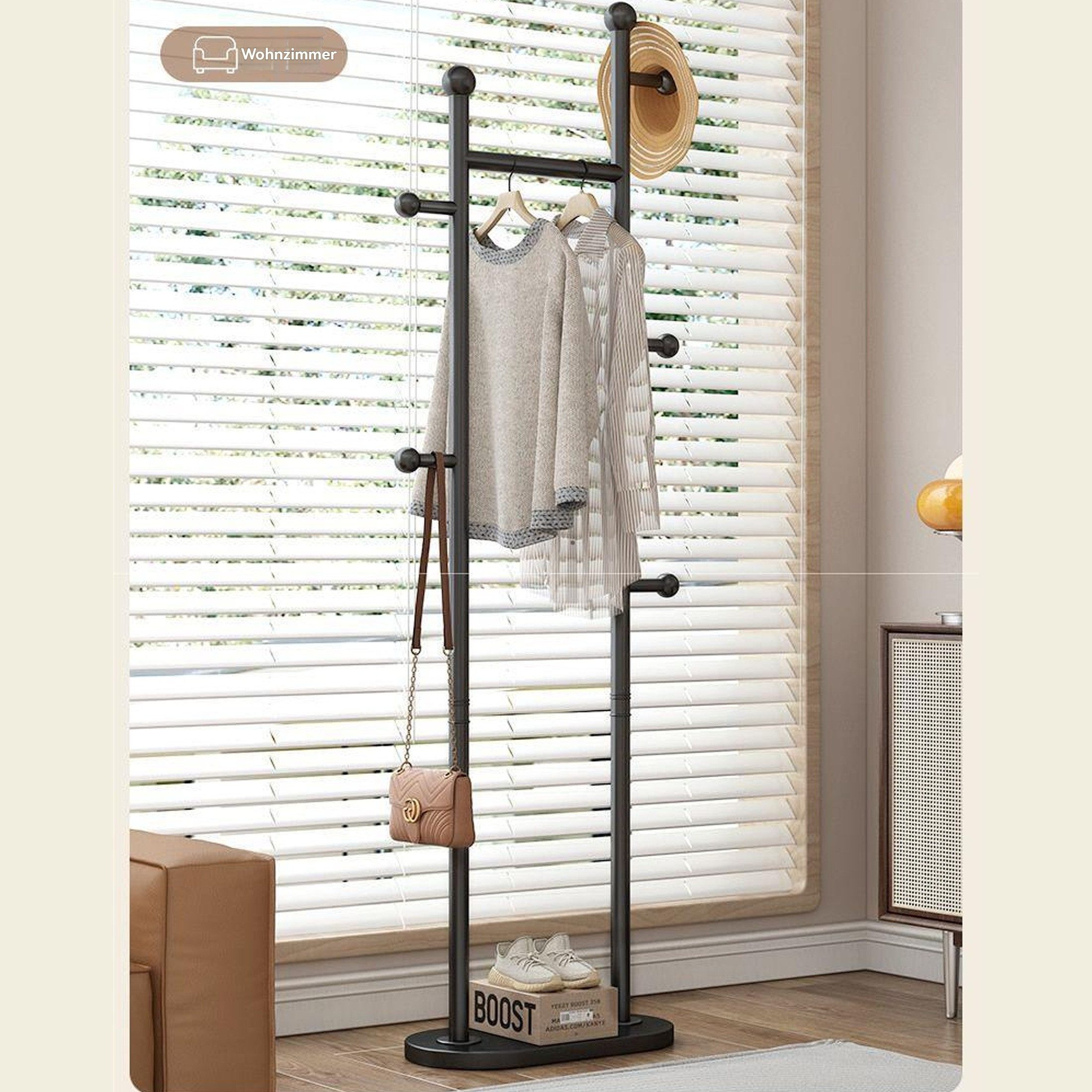 YINDN Kleiderständer 168 cm Kleiderstange, 5 günstig online kaufen