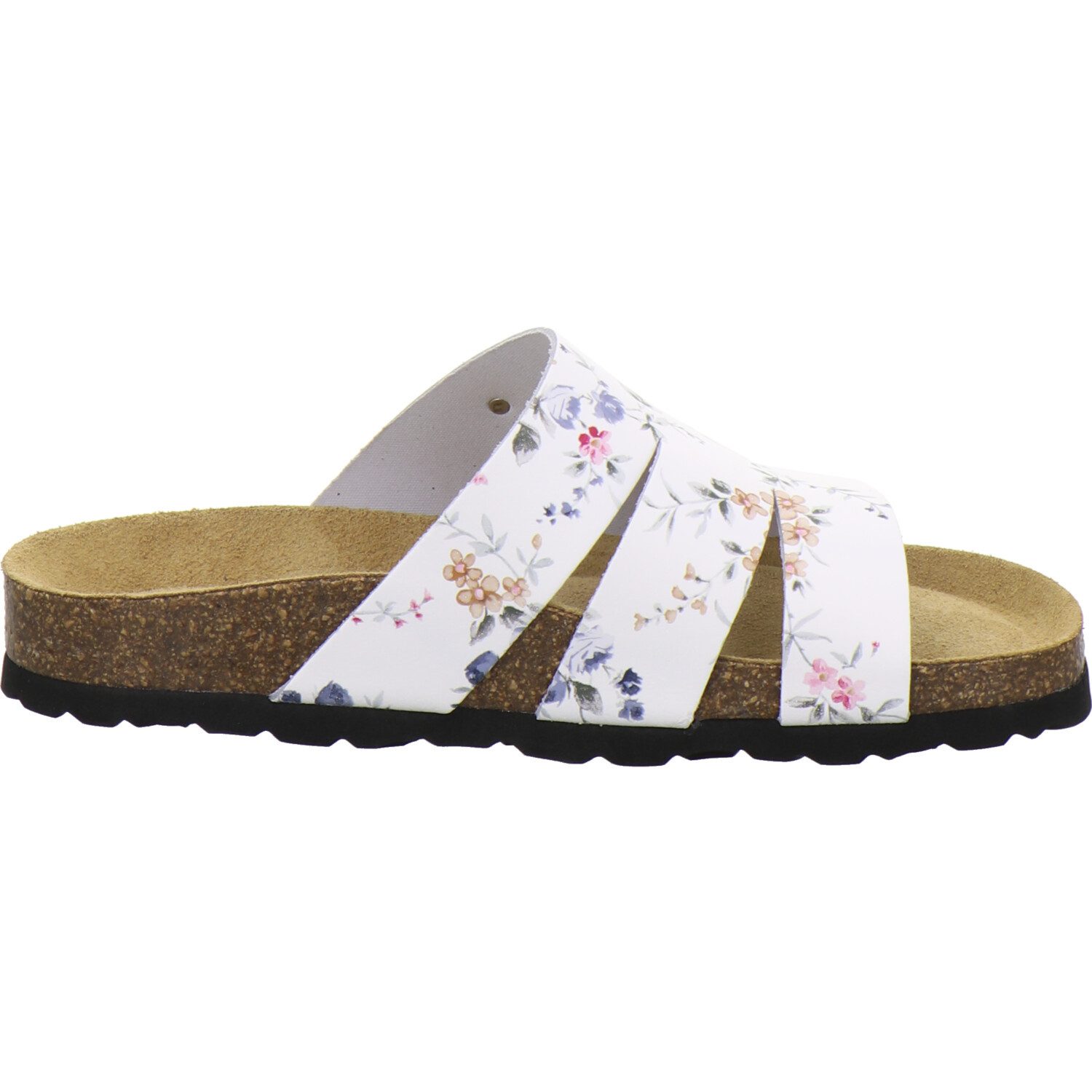 AFS-Schuhe 211306 modische Pantolette für Damen mit Fußbett, bequeme Sandalen aus Leder