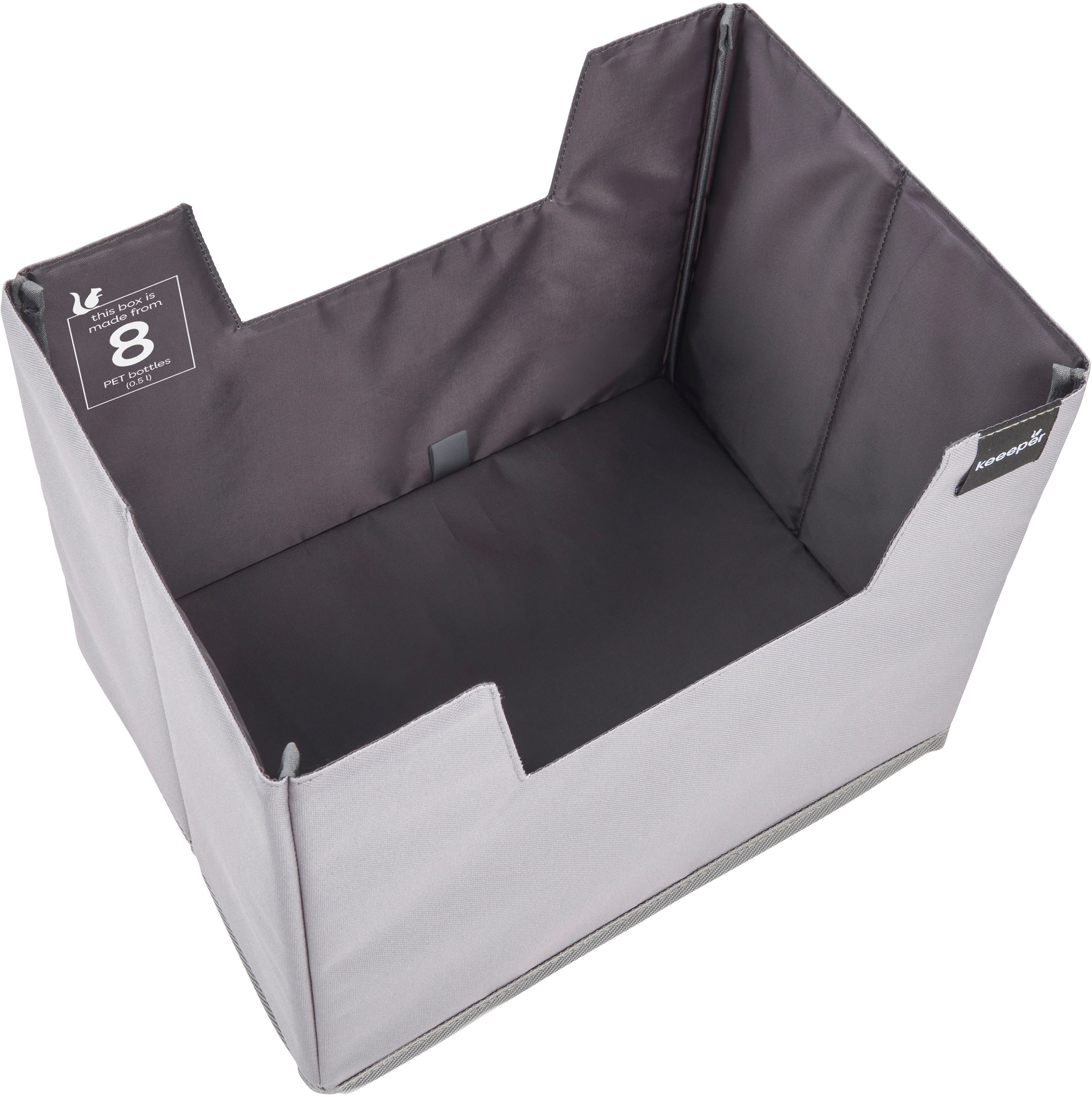 keeeper Faltbox neo, faltbarer Einkaufsorganizer für Klappboxen (1 St), aus recycelten PET-Flaschen