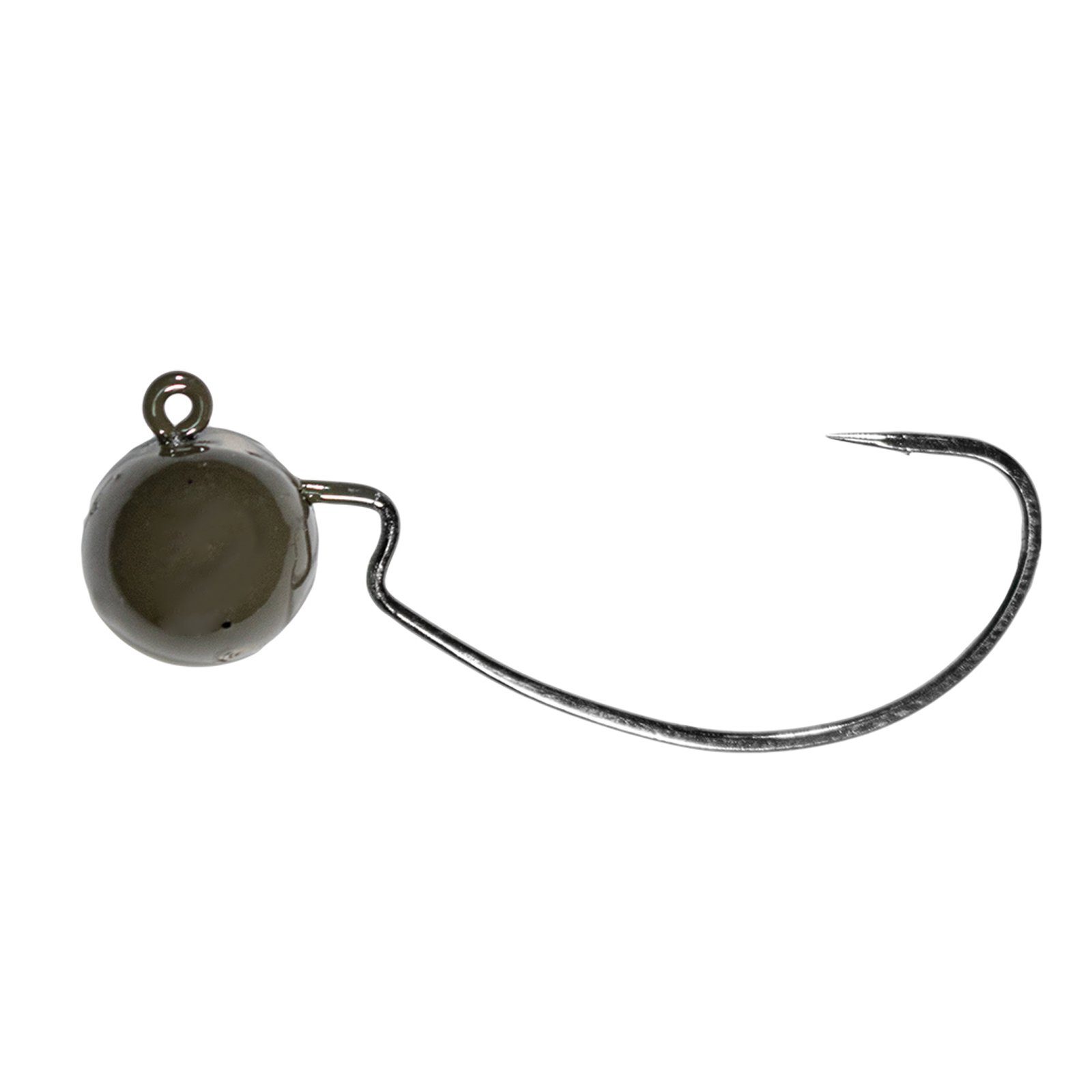 LMAB Kunstköder, LMAB Tungsten Offset Jig 3/0 Green Pumpkin 10,6g Jighaken