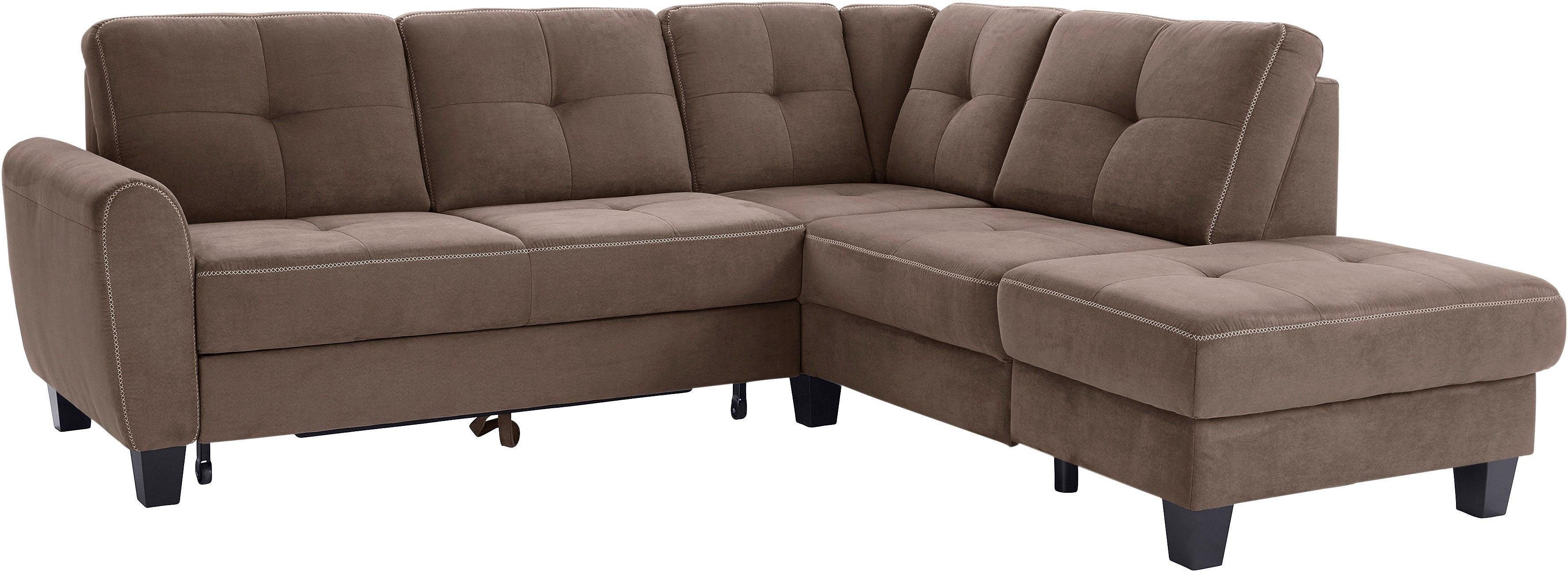 sit&more Ecksofa Varese L-Form, mit Federkern, günstig online kaufen