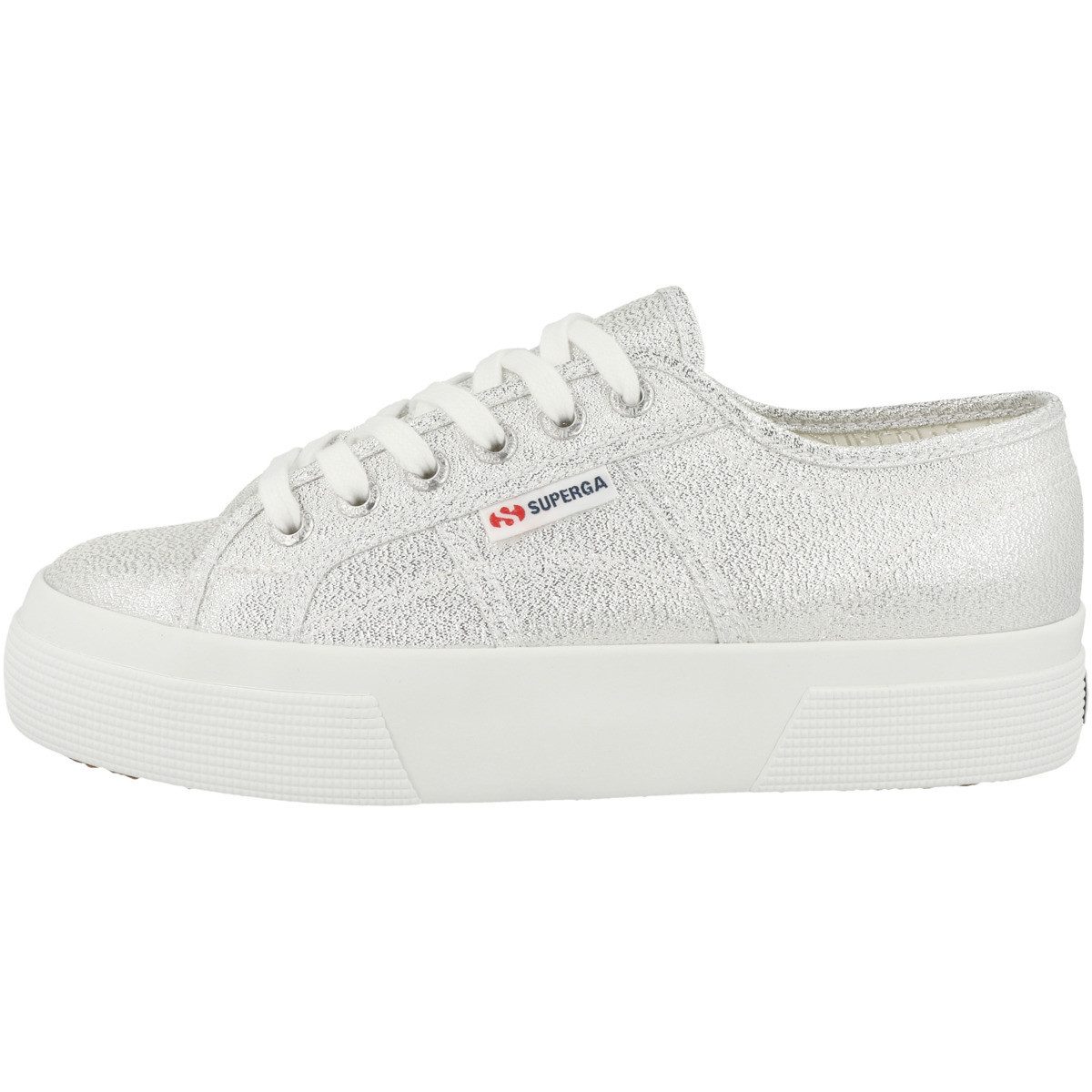 Superga 2740 Platform Lame Damen Sneaker Turnschuhe, Sportschuhe, Freizeitschuhe, Halbschuhe, Schnürschuhe