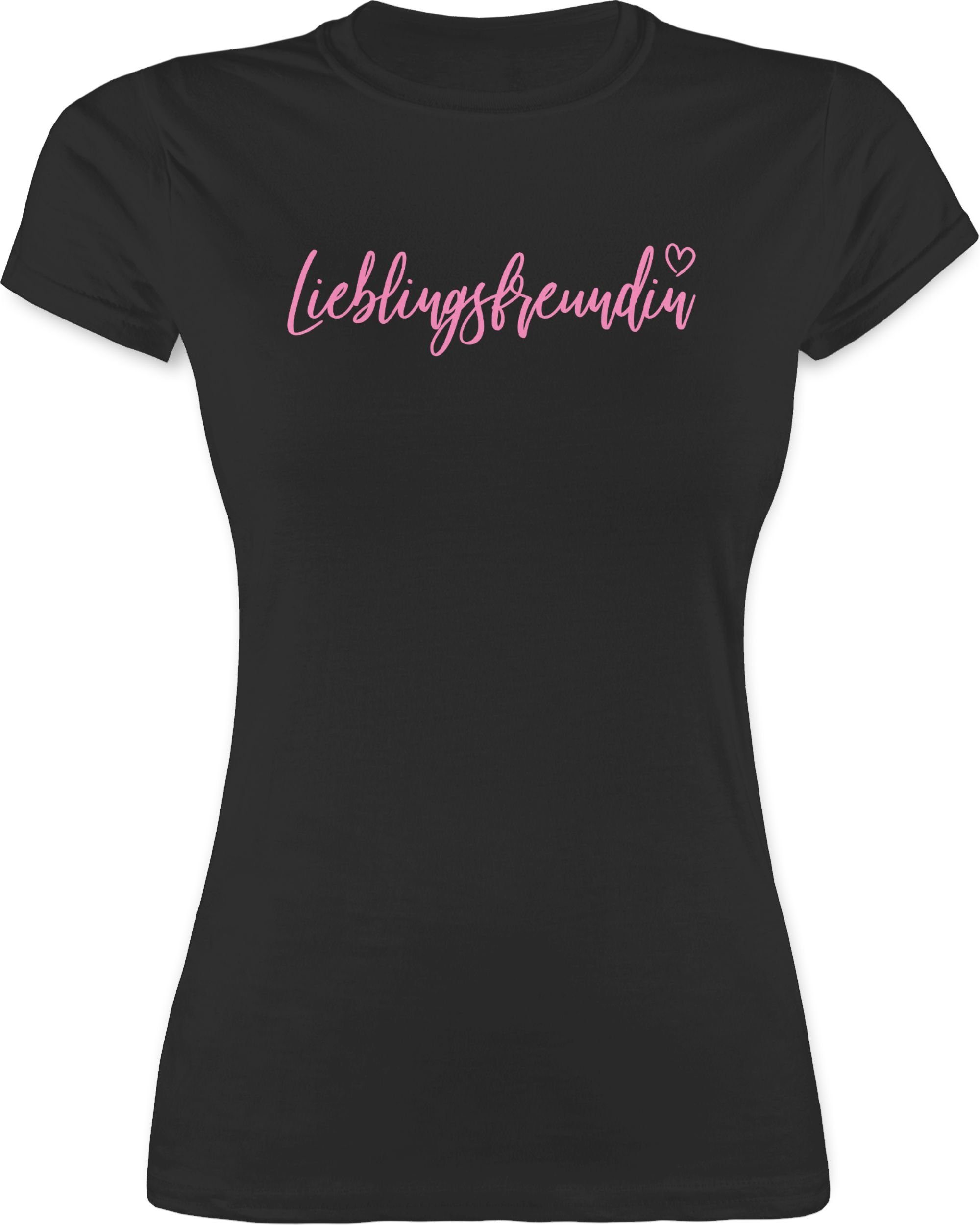 Shirtracer TShirt »Lieblingsfreundin Rosa Sprüche Statement mit