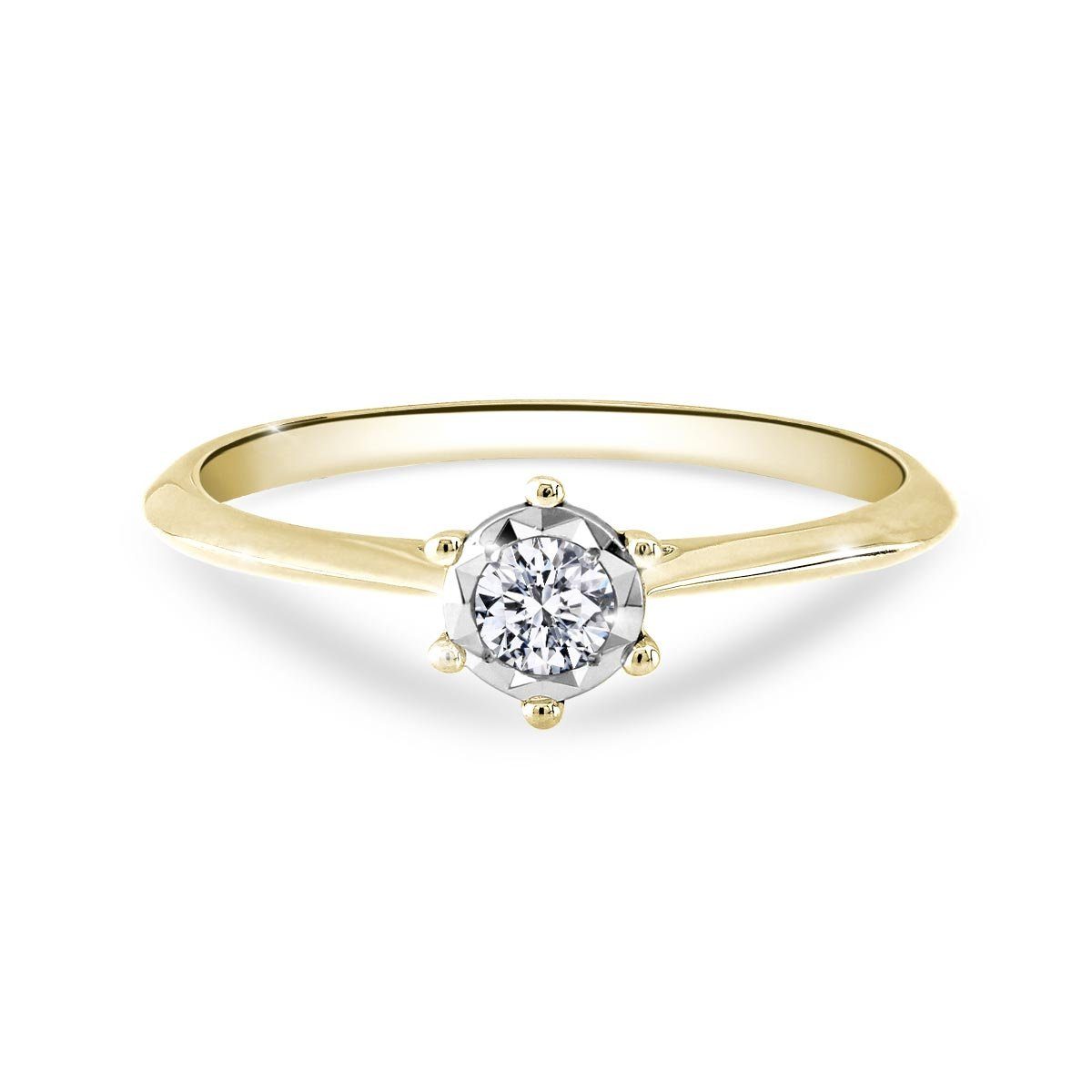 Adam & Eve Verlobungsring Verlobungsring Diamant (0.12 ct) 585 Gelbgold günstig online kaufen