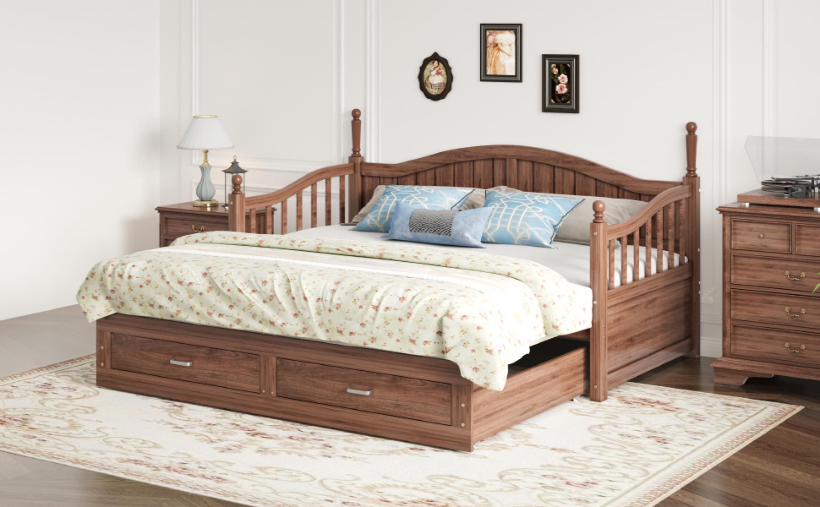 autolock Massivholzbett Multifunktionsbett Ausziehbares Schlafsofa aus günstig online kaufen