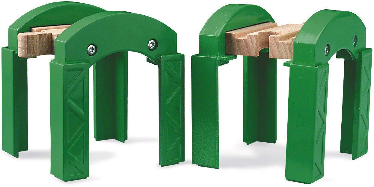 BRIO® Spielzeugeisenbahn-Brücke BRIO® WORLD, Stapelbares Brückensystem, FSC® - schützt Wald
