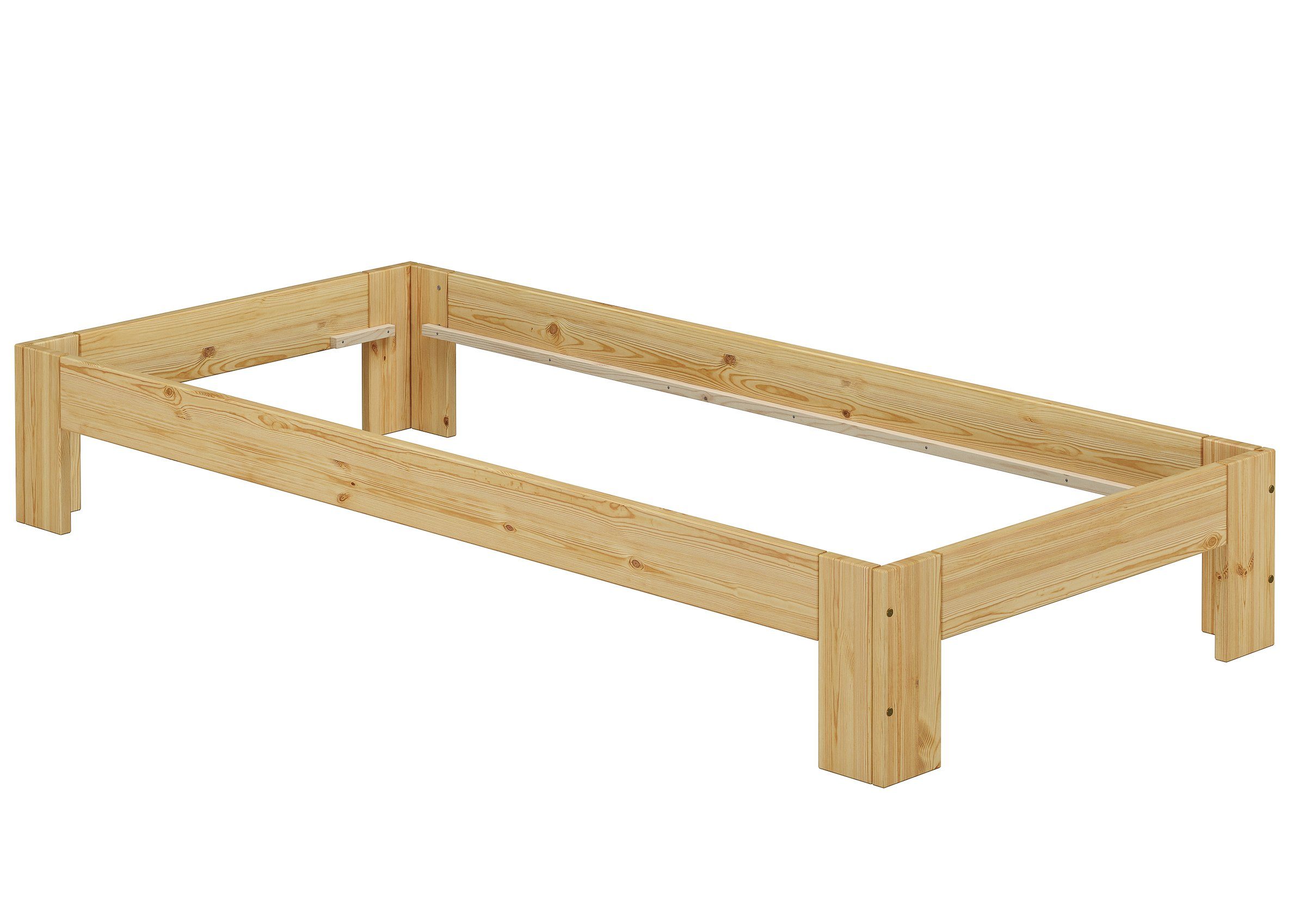 ERST-HOLZ Bett Futon Einzelbett 90 x günstig online kaufen