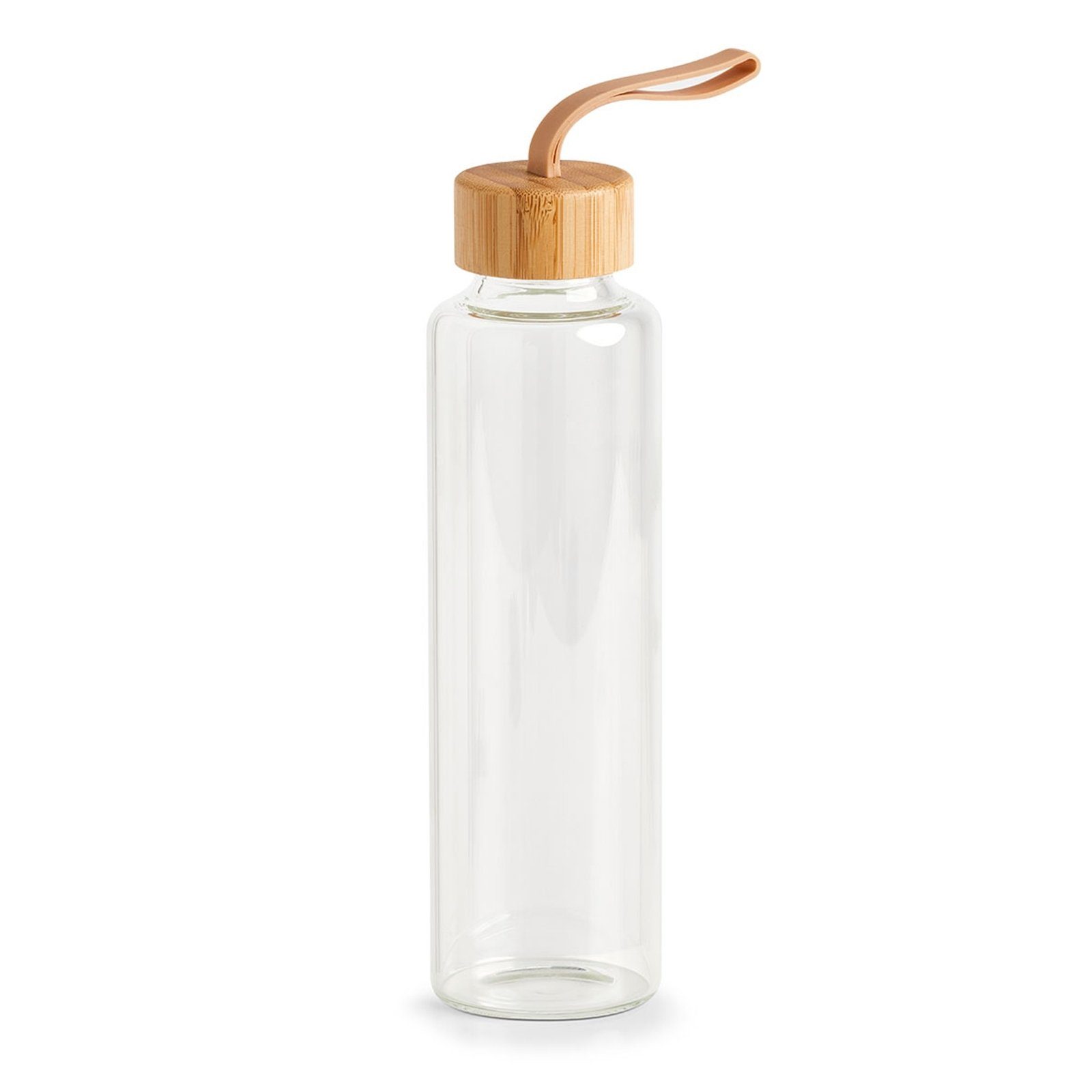 Zeller Present Trinkflasche Trinkflasche "to go" 560 ml mit Bambusdeckel | Trinkflaschen