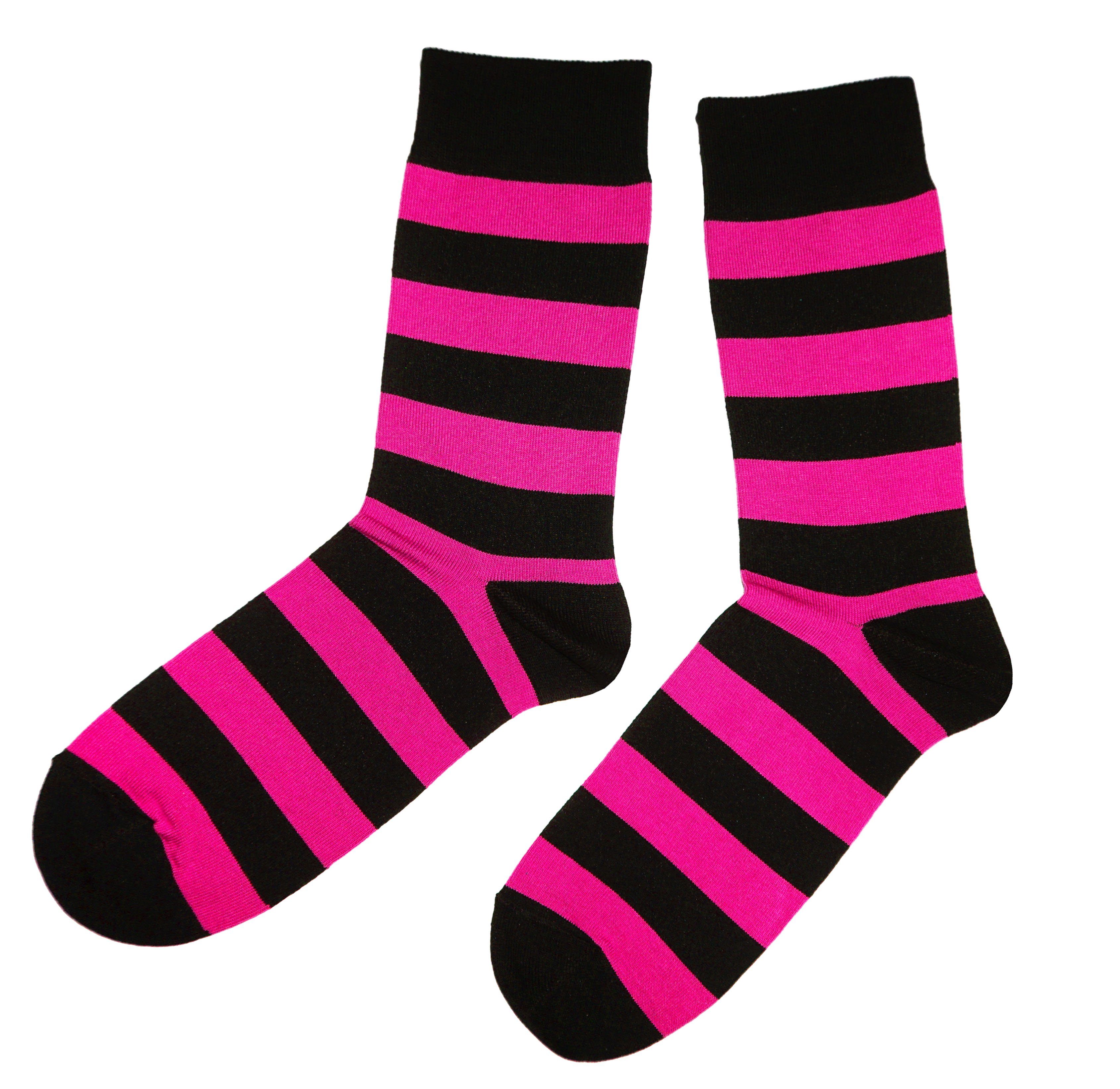 WERI SPEZIALS Strumpfhersteller GmbH Basicsocken Damen Socken >>Ringel und Punkte<< aus Baumwolle (1-Paar)