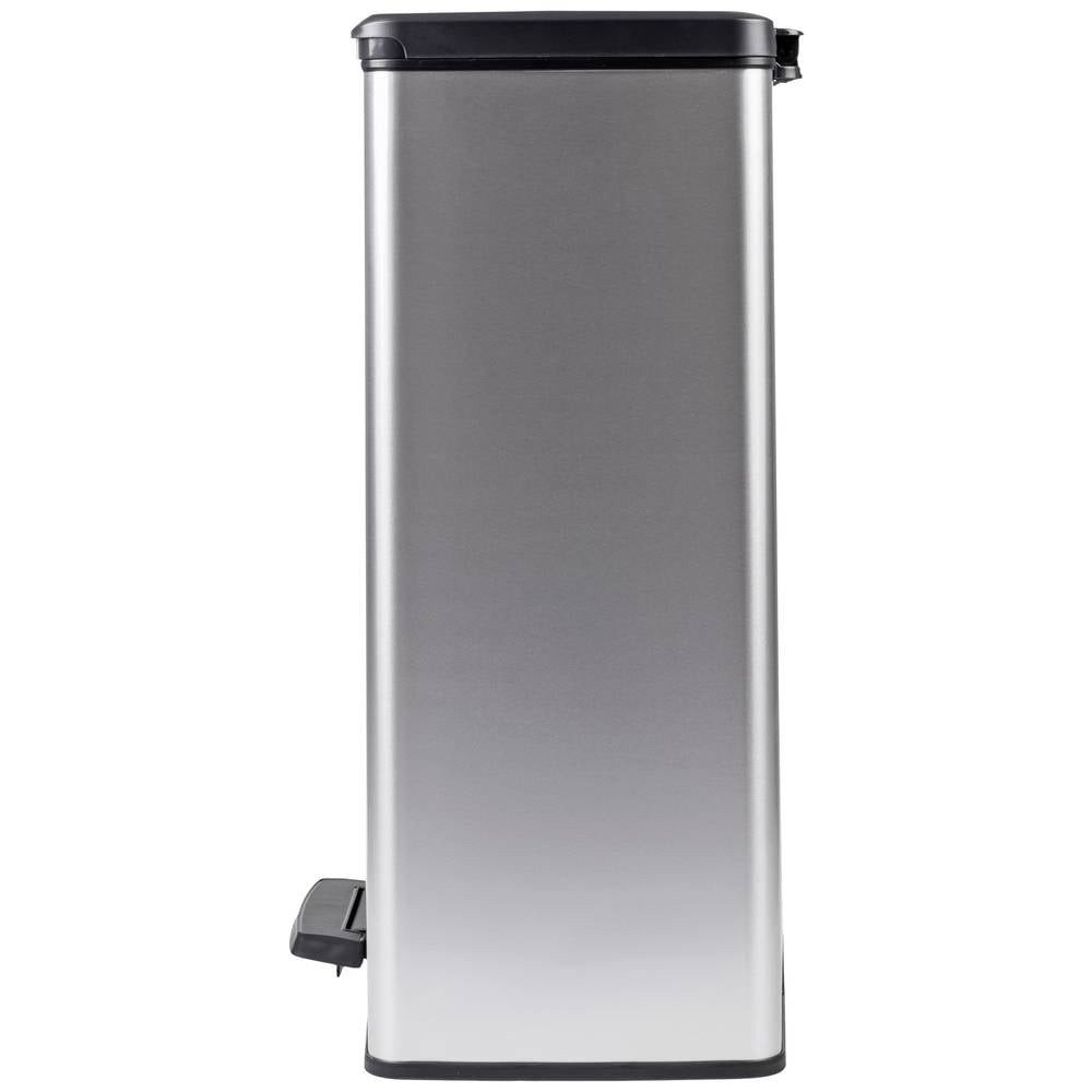 Curver Mülleimer DECO Bin SLIM mit Pedal, metallic 254610
