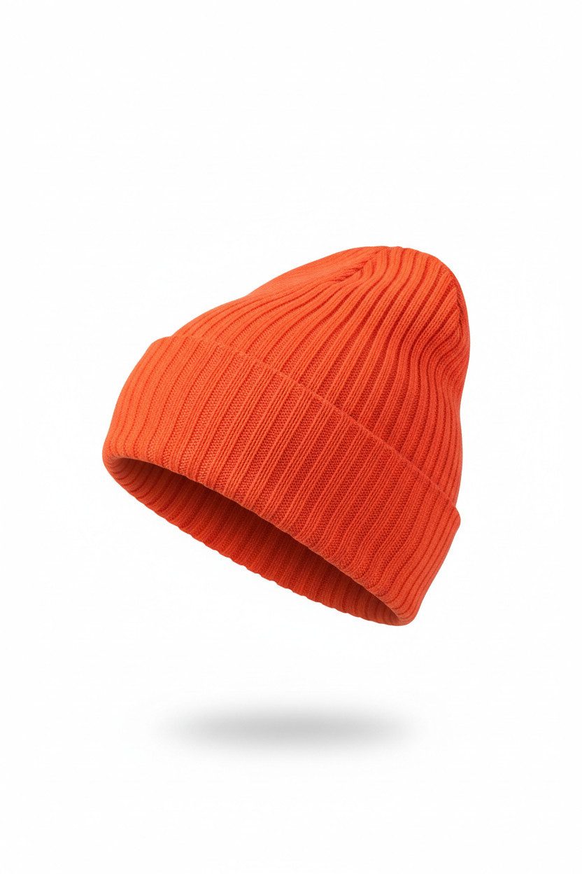 Zuckerwatte Strickmütze mit Umschlag aus Merinowolle mit Viskose und Cashme günstig online kaufen