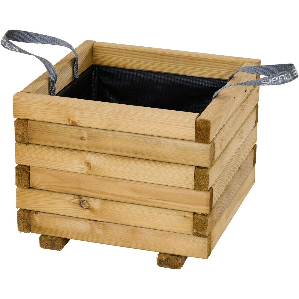 GAUTZSCH Pflanzkübel in natur, Kiefer FSC® 100% - 40x33x40cm (BxHxT)