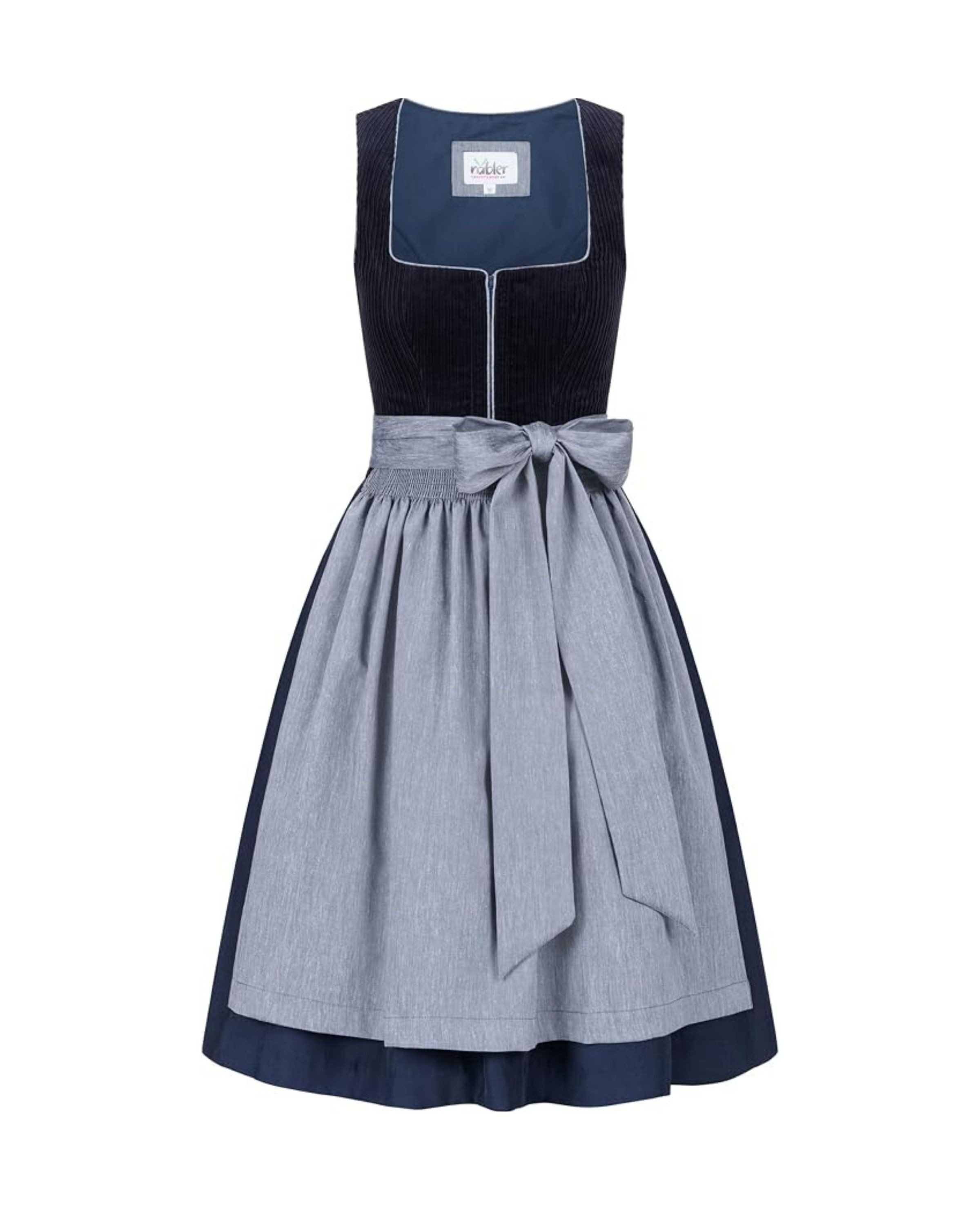 Nübler Dirndl Maxidirndl Florentine in Saphirblau von Nübler - Rocklänge 70 cm