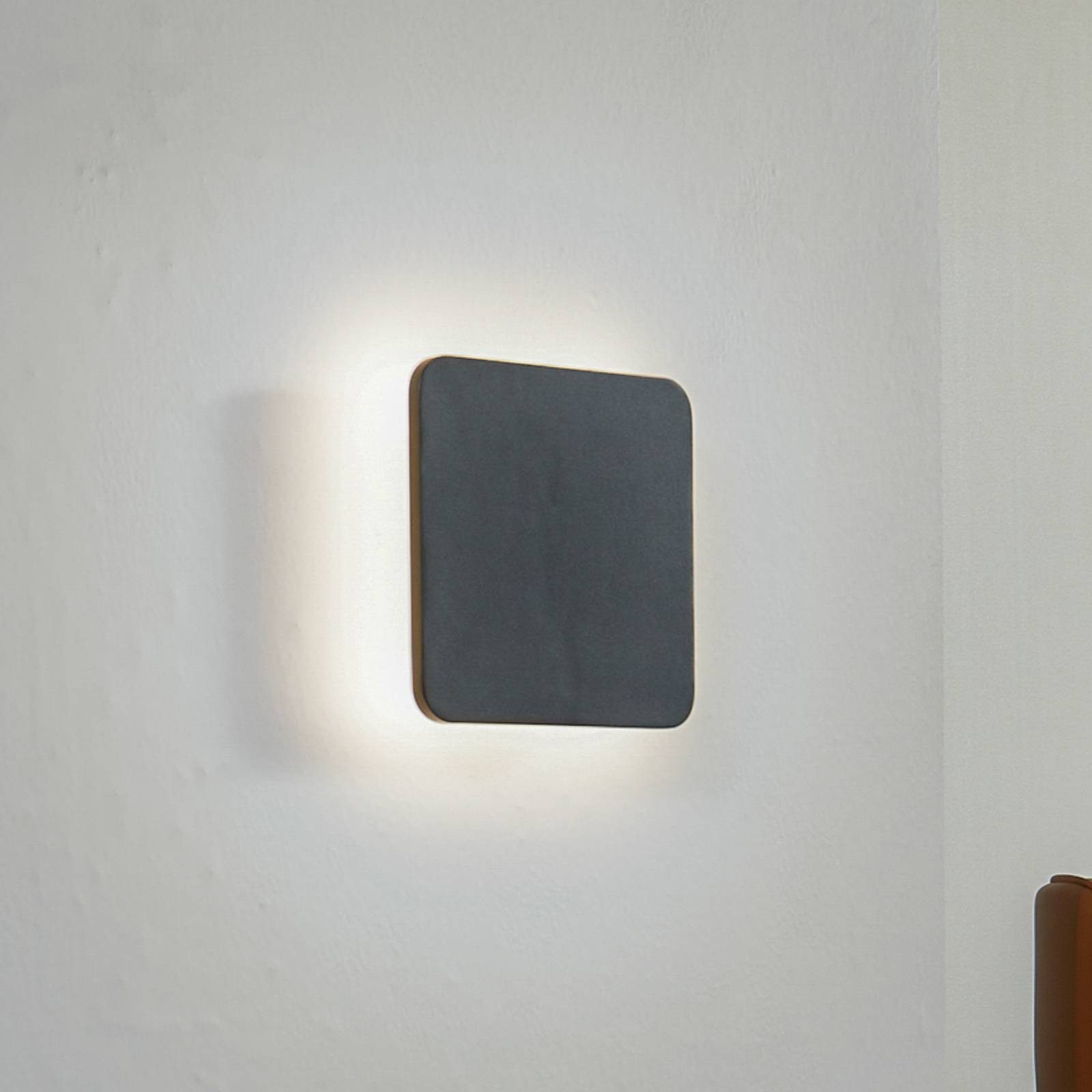 Lucande Wandleuchte Elrik, LED, Metall, Schwarz warmweiß IP20, LED 13 W gesamt, warmweiß