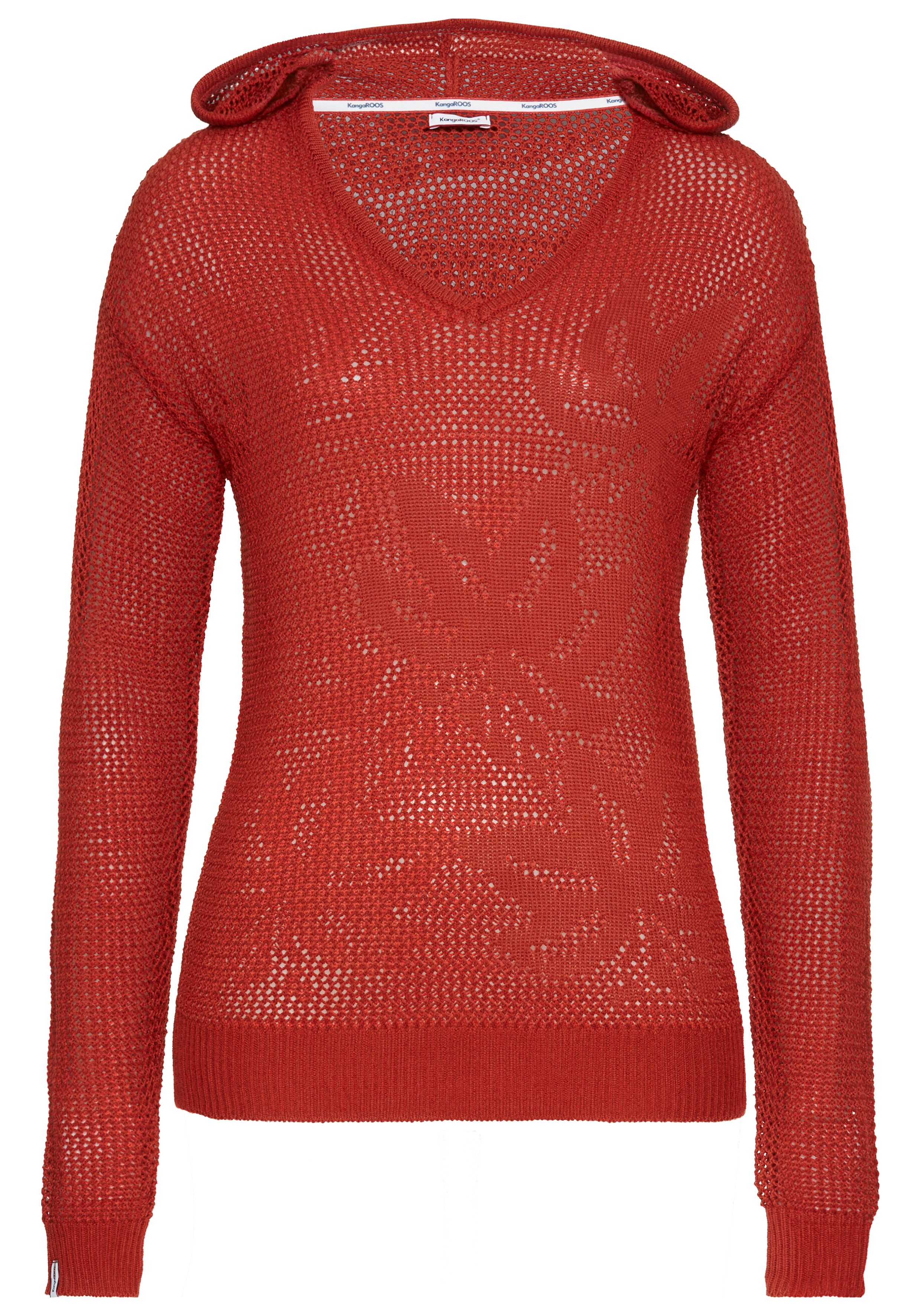 KangaROOS Kapuzenpullover mit besonderem Strickmuster. Reduzierter Preis € 20,19. Unverbindliche Preisempfehlung € 39,99