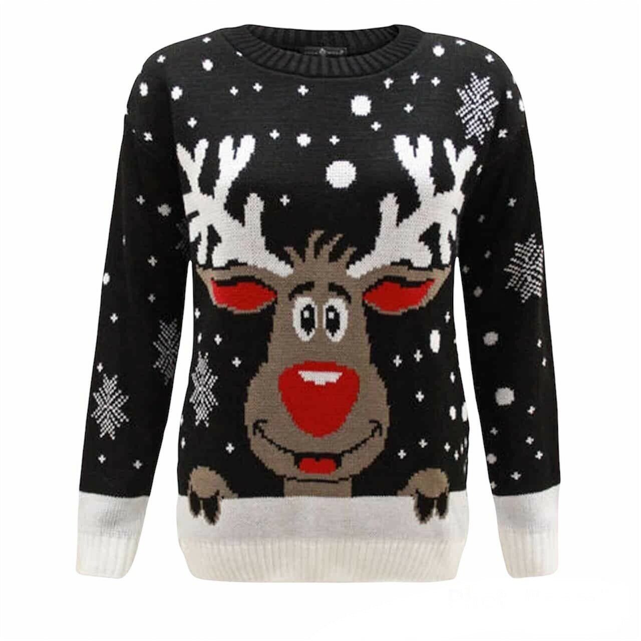 Weihnachtspullover Weihnachten Weihnachtspullover Christmas Rentier Worldclassca Worldclassca XM-SCHWARZ3 Pullover