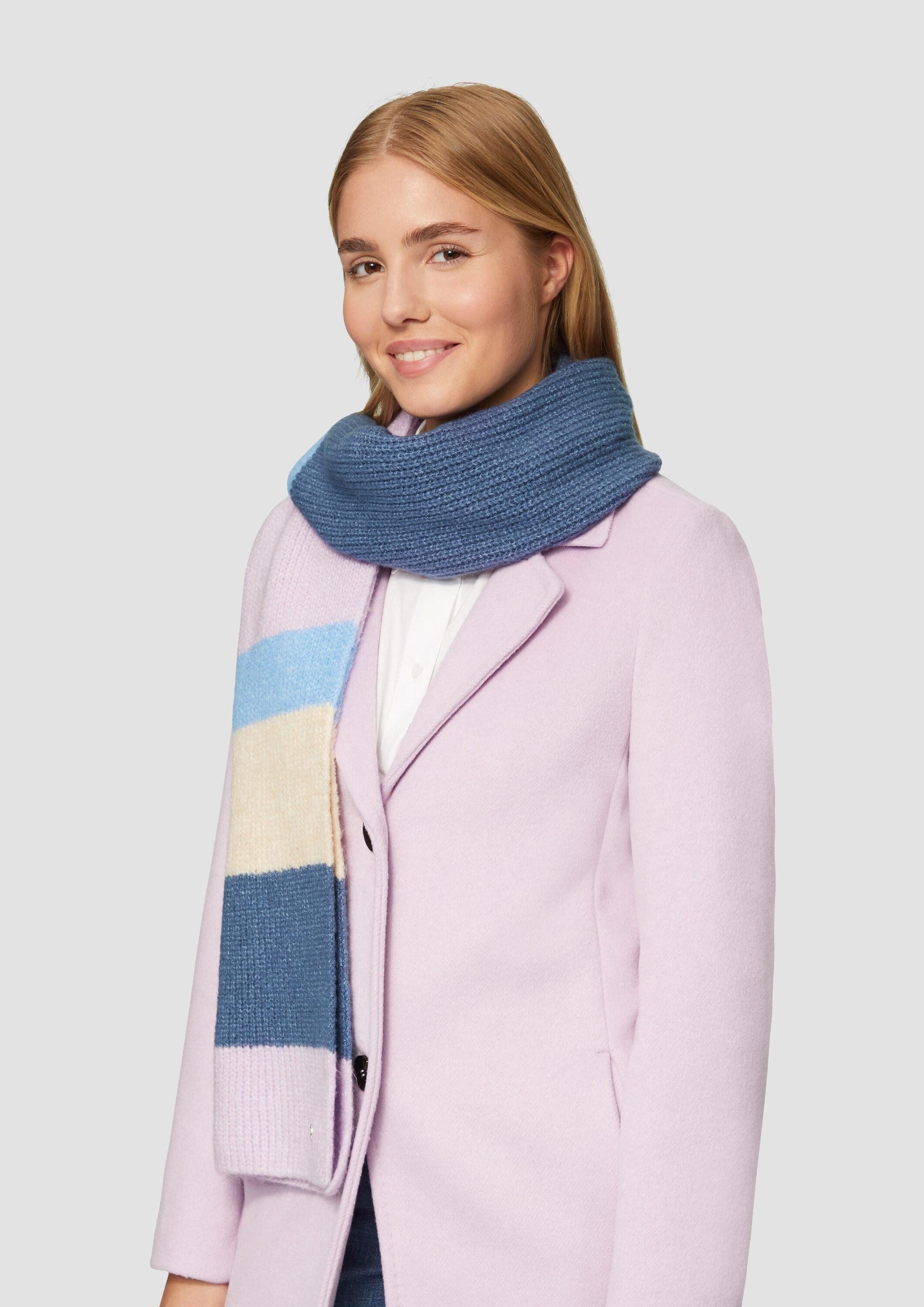 s.Oliver Schal Tuch, Gestreifter Strickschal günstig online kaufen