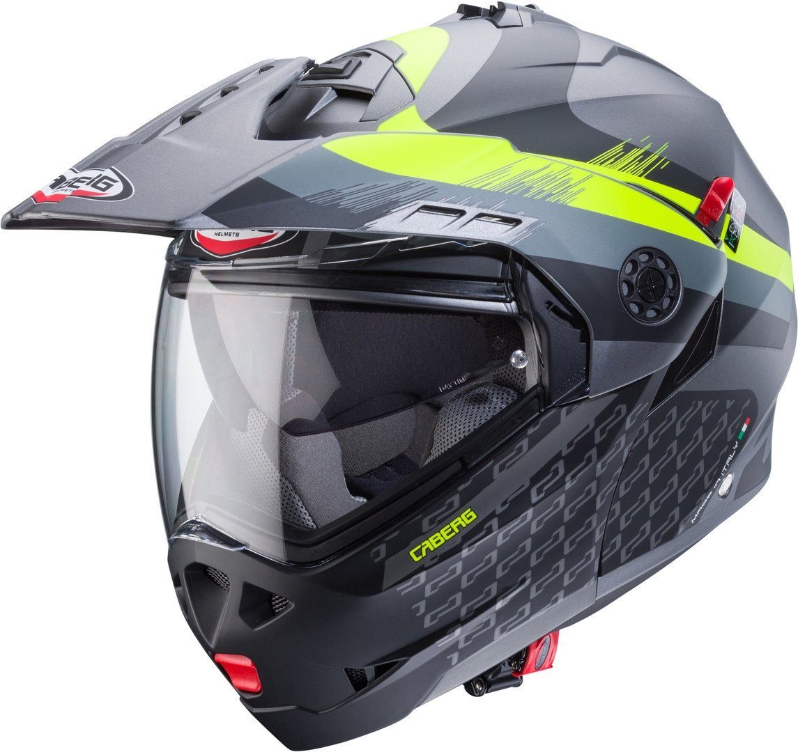 Caberg Motorradhelm Tourmax X Sarabe Klapphelm, vorbereitet für Kommunikationssystem,integriertes Sonnenvisier