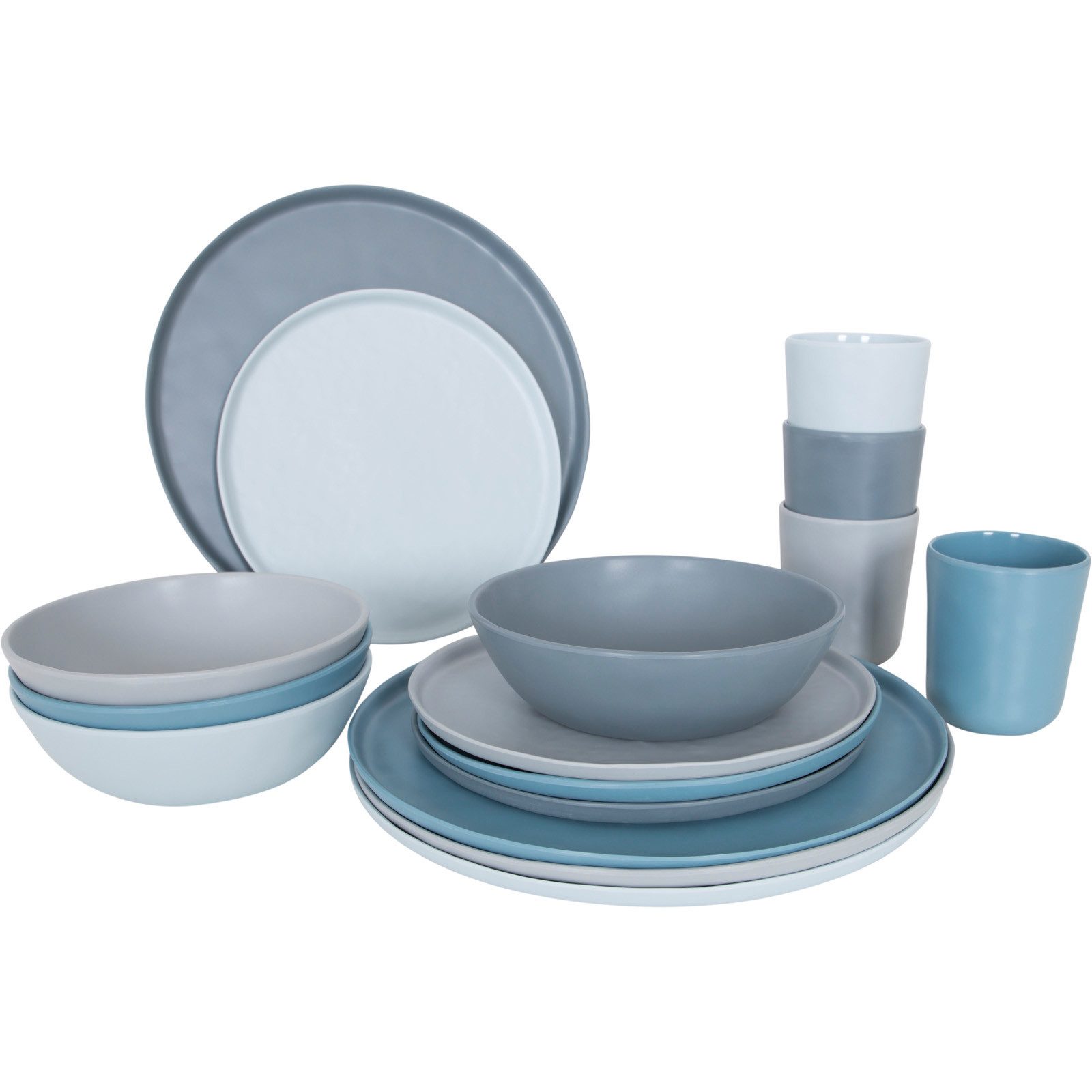 Geschirr-Set Melamin Geschirr Set Molvadite Camping