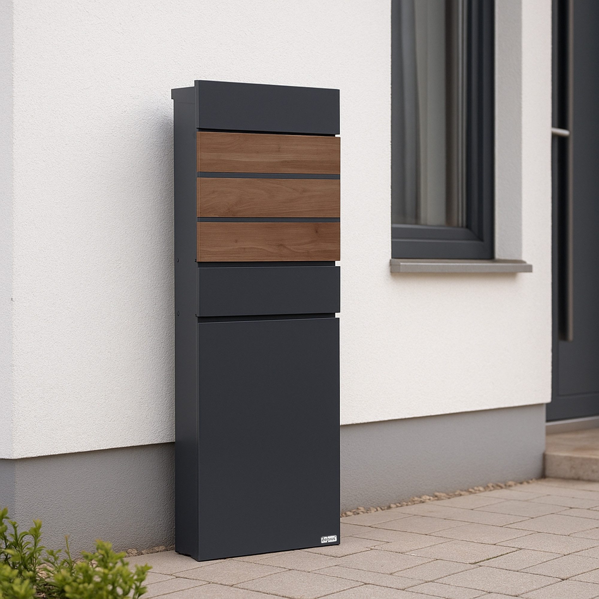 Zelsius Standbriefkasten Briefkasten mit Zeitungsfach, Standbriefkasten, An günstig online kaufen