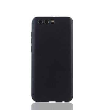 König Design Handyhülle Huawei Honor 9, Huawei Honor 9 Handyhülle 360 Grad Schutz Full Cover Schwarz