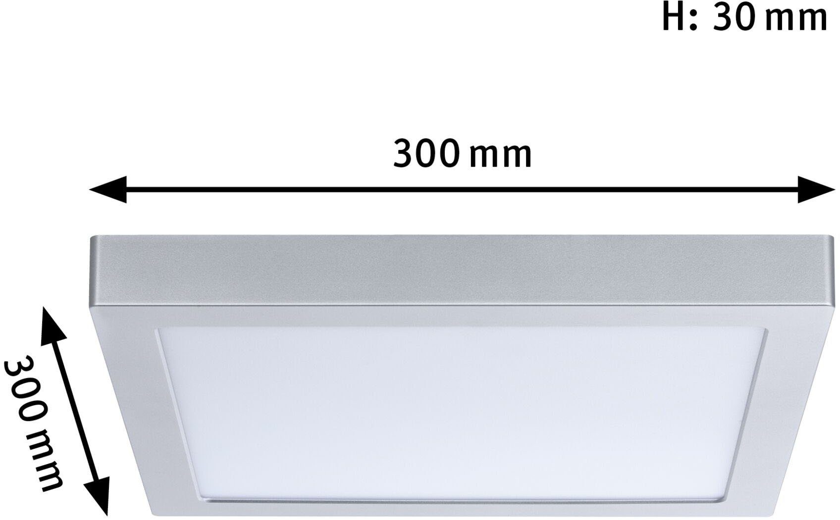 Paulmann LED Deckenleuchte Abia, Warmweiß, LED-Modul, Deckenlampe integriert, LED LED fest