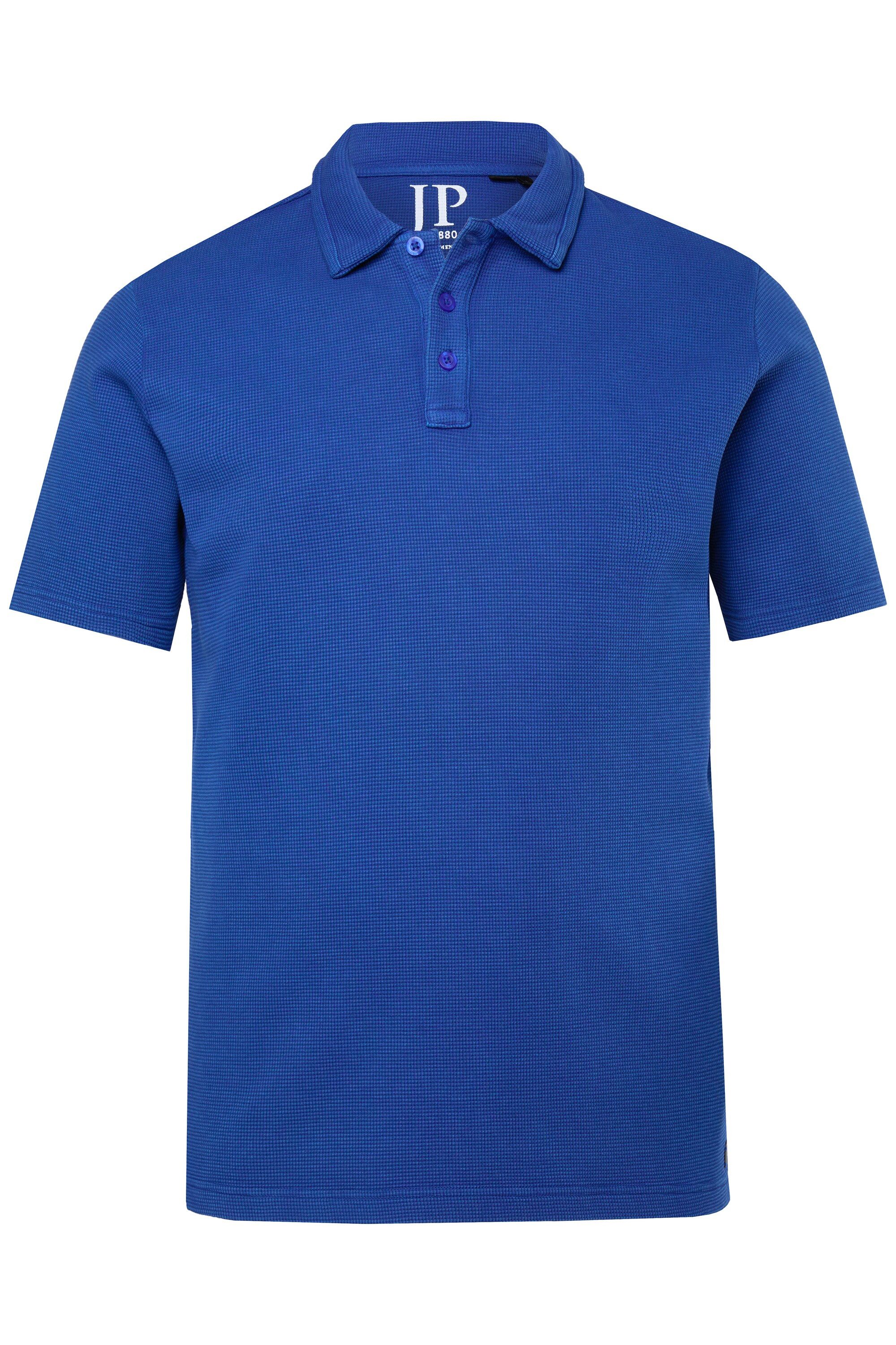 Poloshirt Poloshirt Halbarm Waffelpiqué Vintage Look