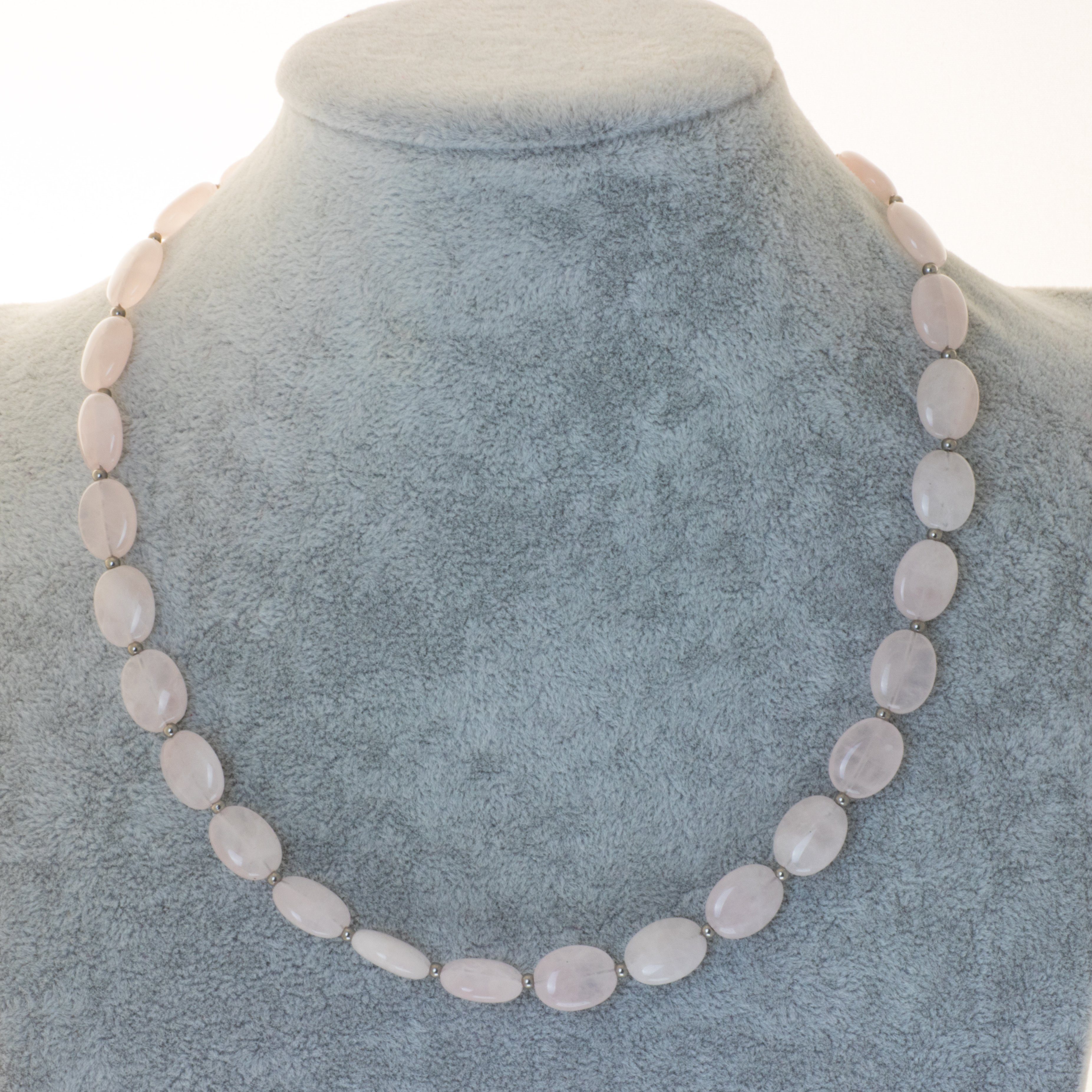 Bella Carina Perlenkette Kette mit Rosenquarz günstig online kaufen