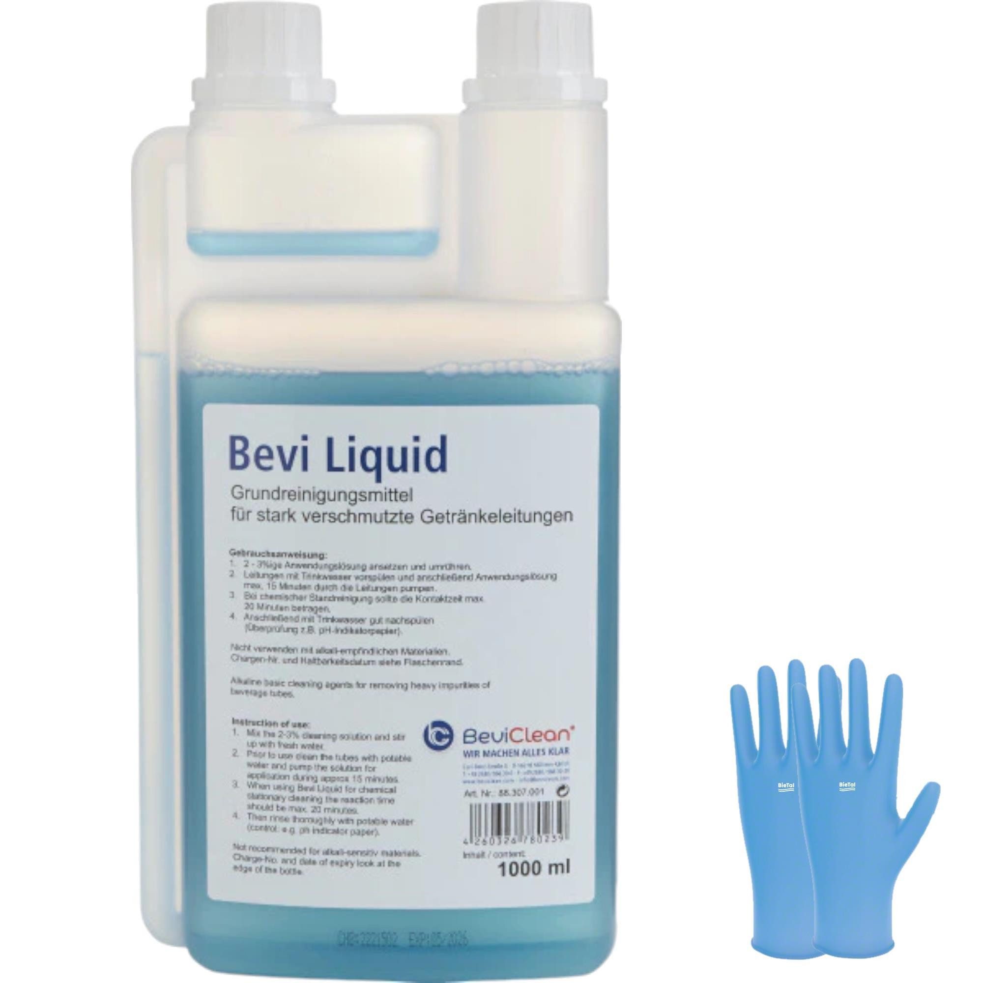BieTal Alkalisches Grundreinigungsmittel Bevi Liquid Reinigung Schankanlage Reinigungskonzentrat