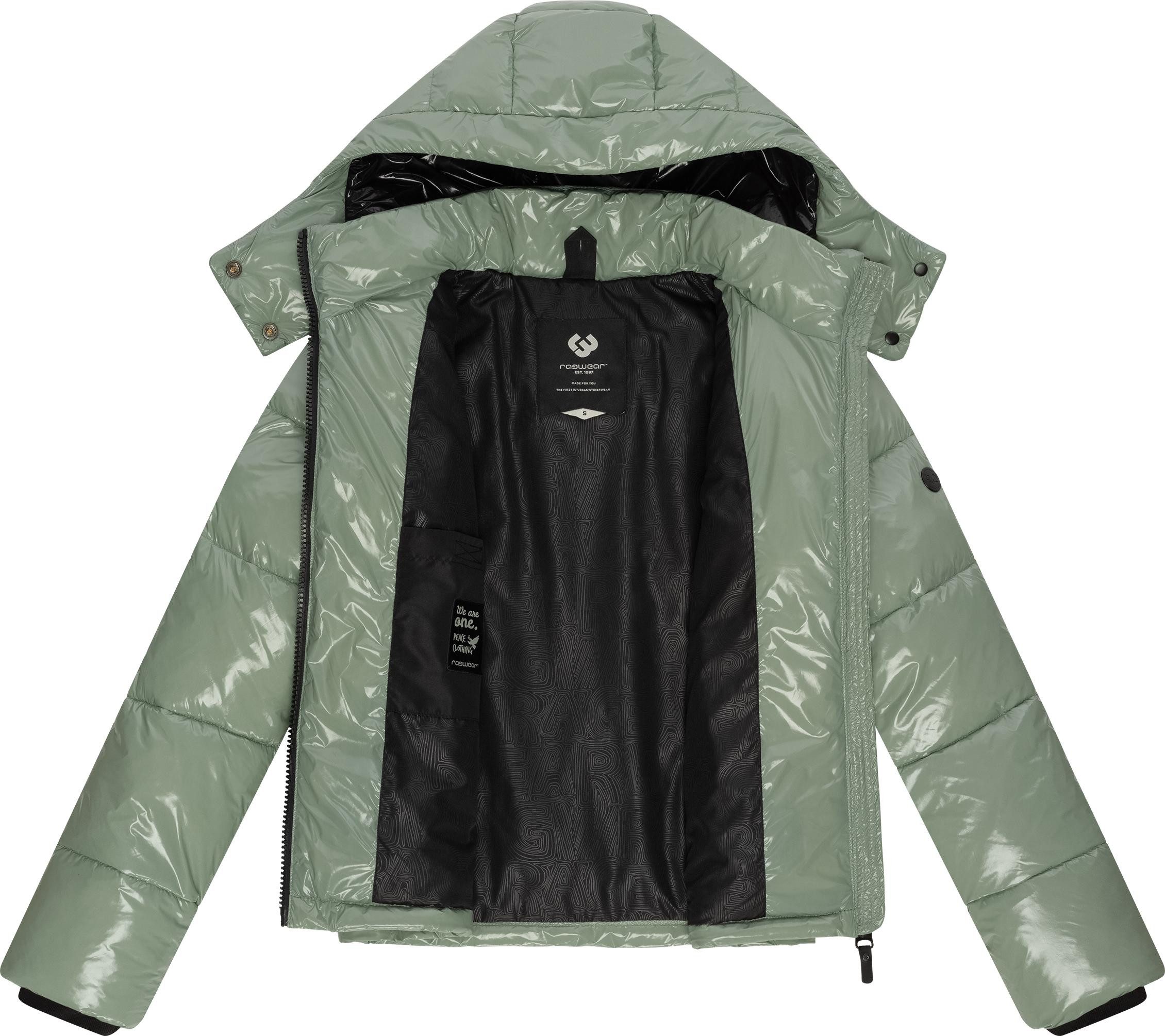 Ragwear Steppjacke Roobie super stylische, gänzende Damen Winterjacke