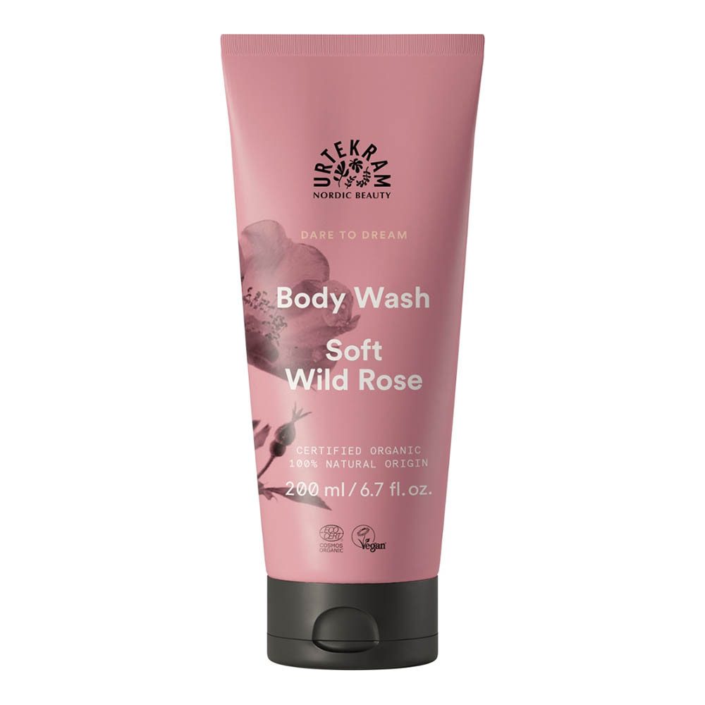 Urtekram Duschgel Soft Wild Rose - Body Wash 200ml