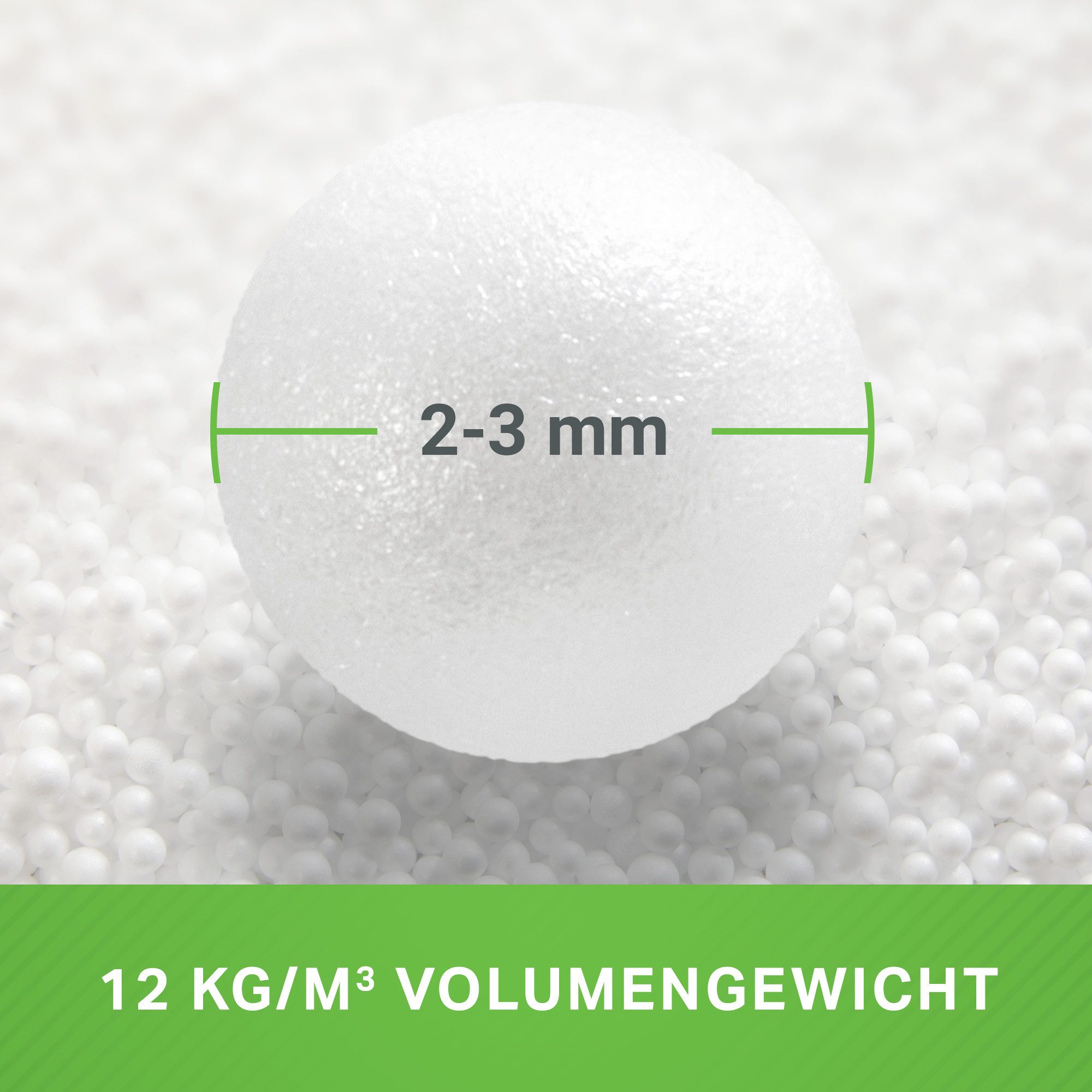 Green Bean Sitzsack Nachfüllpack EPS Perlen für Sitzsäcke - 100 L (1 Liter - 430 Liter, Made in Germany), Nachfüllpack für Sitzsack-Füllung, Stillkissen, Kopfki – Bild 4 von 5