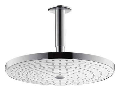 hansgrohe Kopfbrause Raindance Select S, Kopfbrause 300 2jet mit Deckenanschluss - Weiß / Chrom