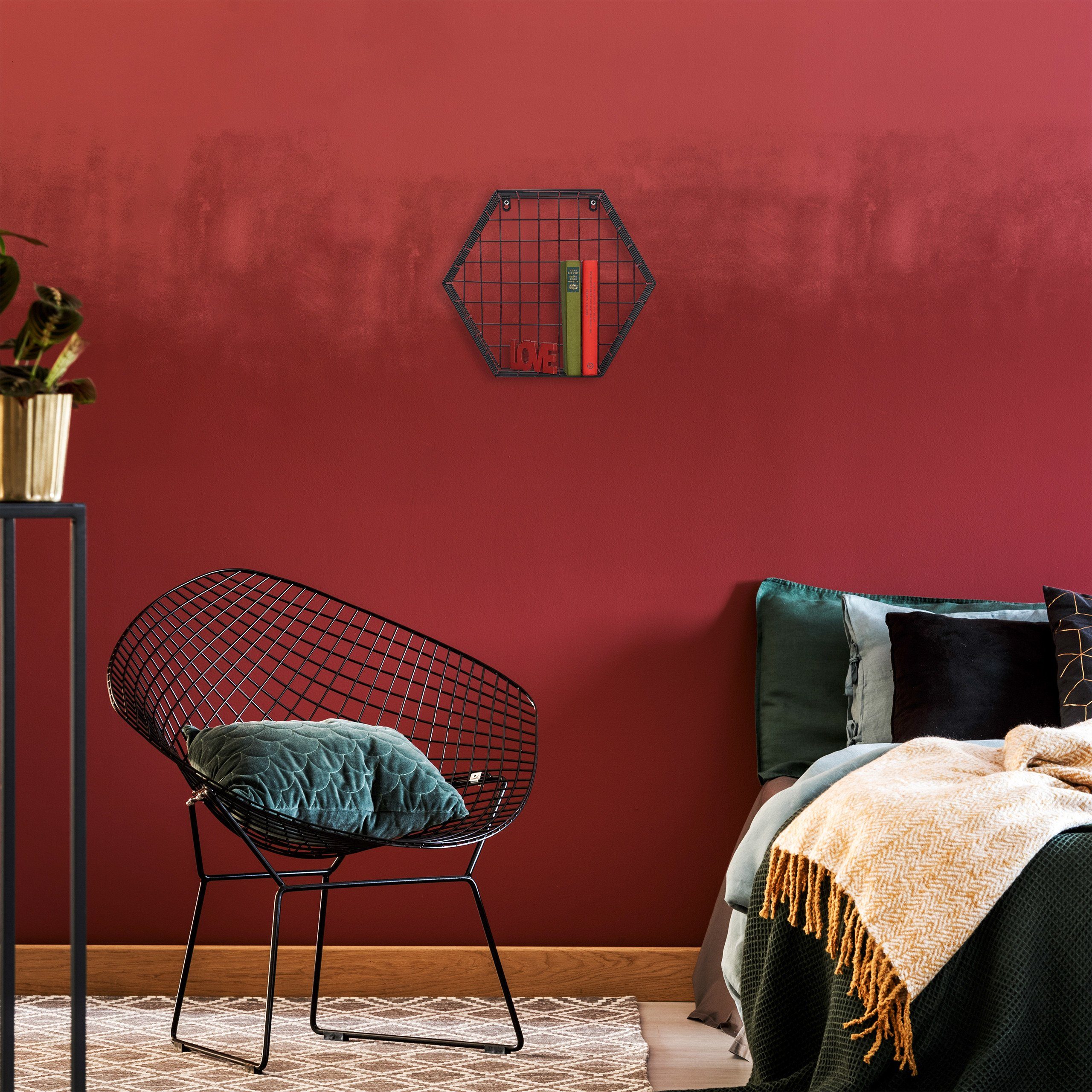 relaxdays Wandregal Schwarze Wandregale im 3er günstig online kaufen