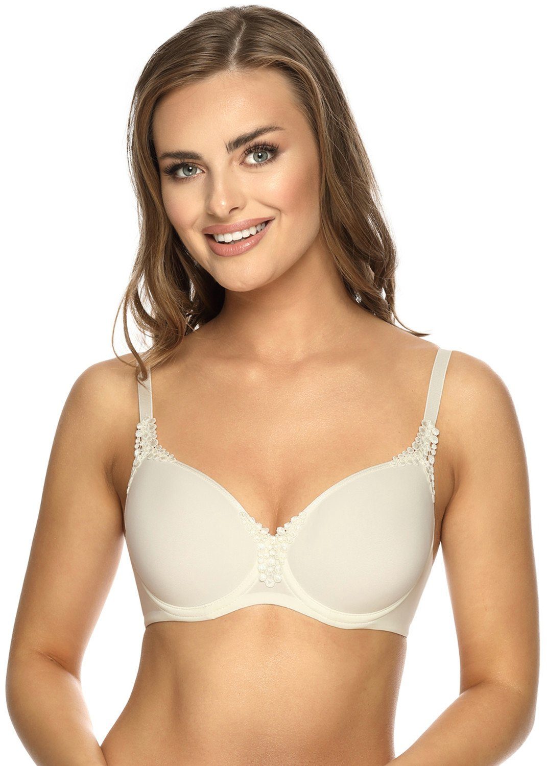 Viania Bügel-BH 151414 Cream mit Carola Bügel (1-tlg) Serie Farbe Spacercups