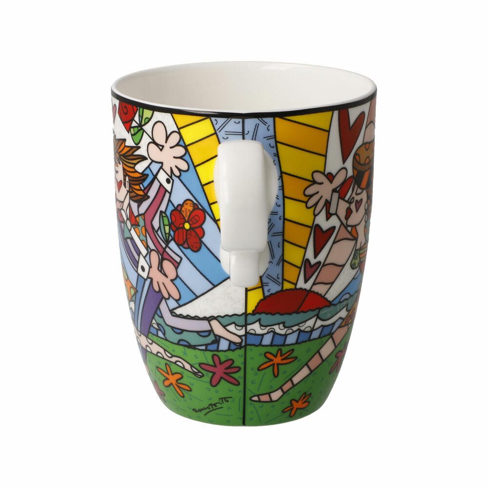Goebel Becher Romero Britto Falling, Fine Bone China