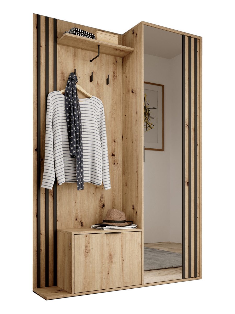 Compleo Garderoben-Set mit Spiegel, Flur Set, günstig online kaufen