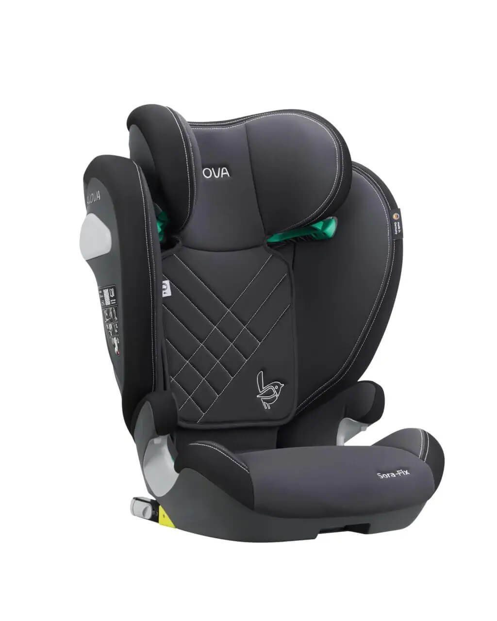 RECARO Autokindersitz Avova Sora-Fix ab 100 cm - 150 cm, Kopfstütze ist 12-fach verstellbar