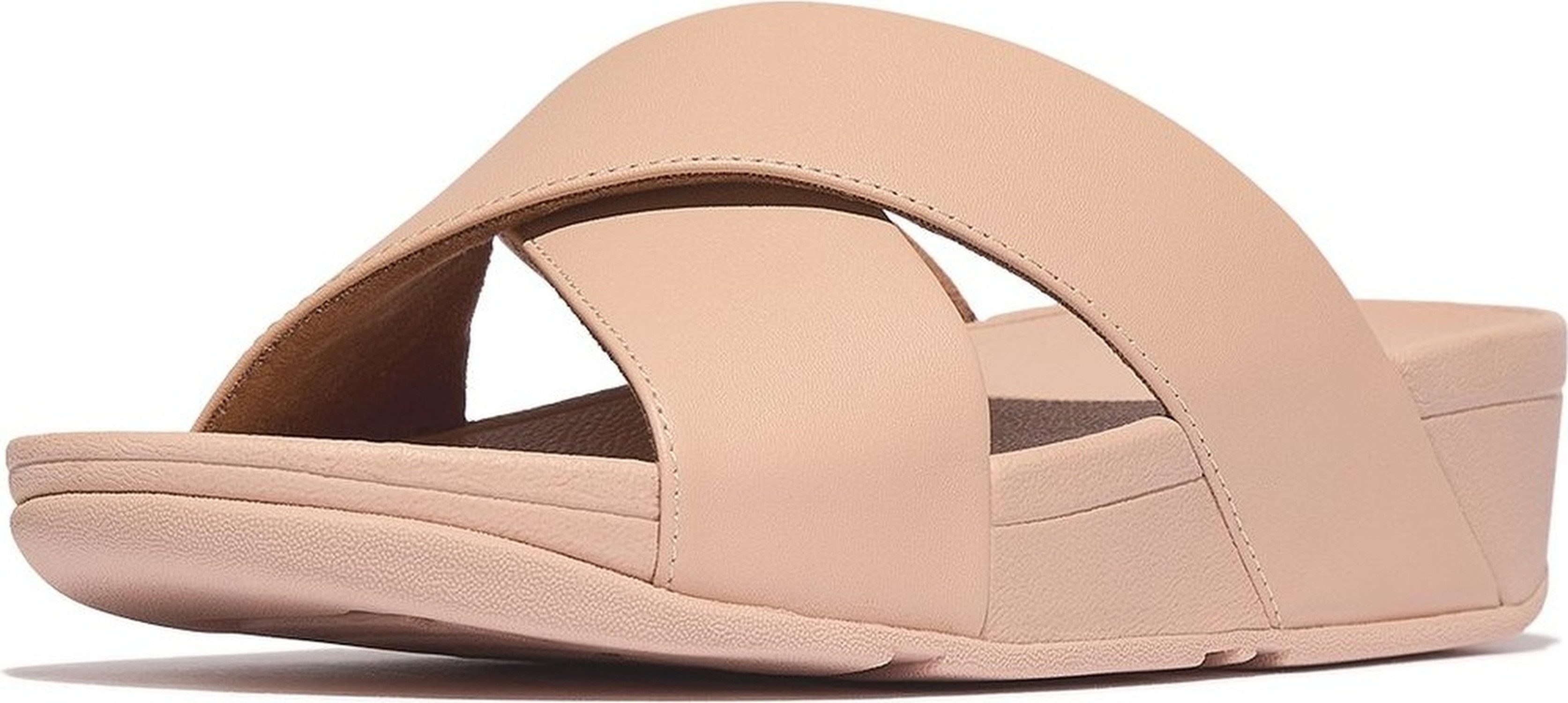 Fitflop Lulu Cross Slide Sandals Leather Sandale