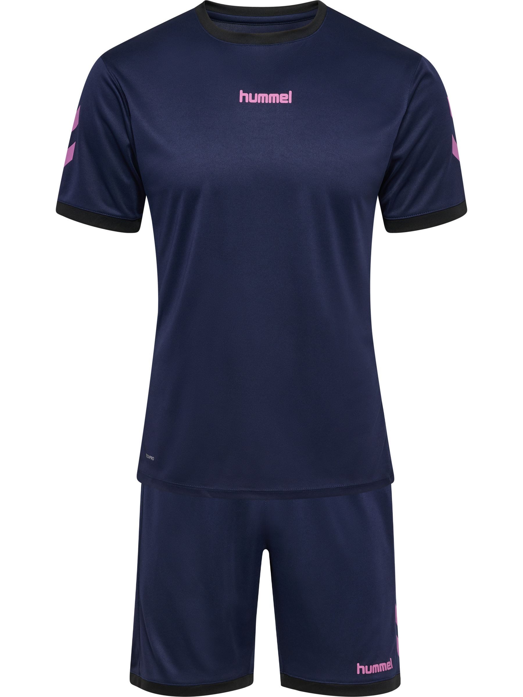 hummel Trainingsanzug Sportliches Design Rundhalsausschnitt für Herren (2-tlg), Recyceltes Material, Nachhaltig, Elastischer Bund, Zweiteilig