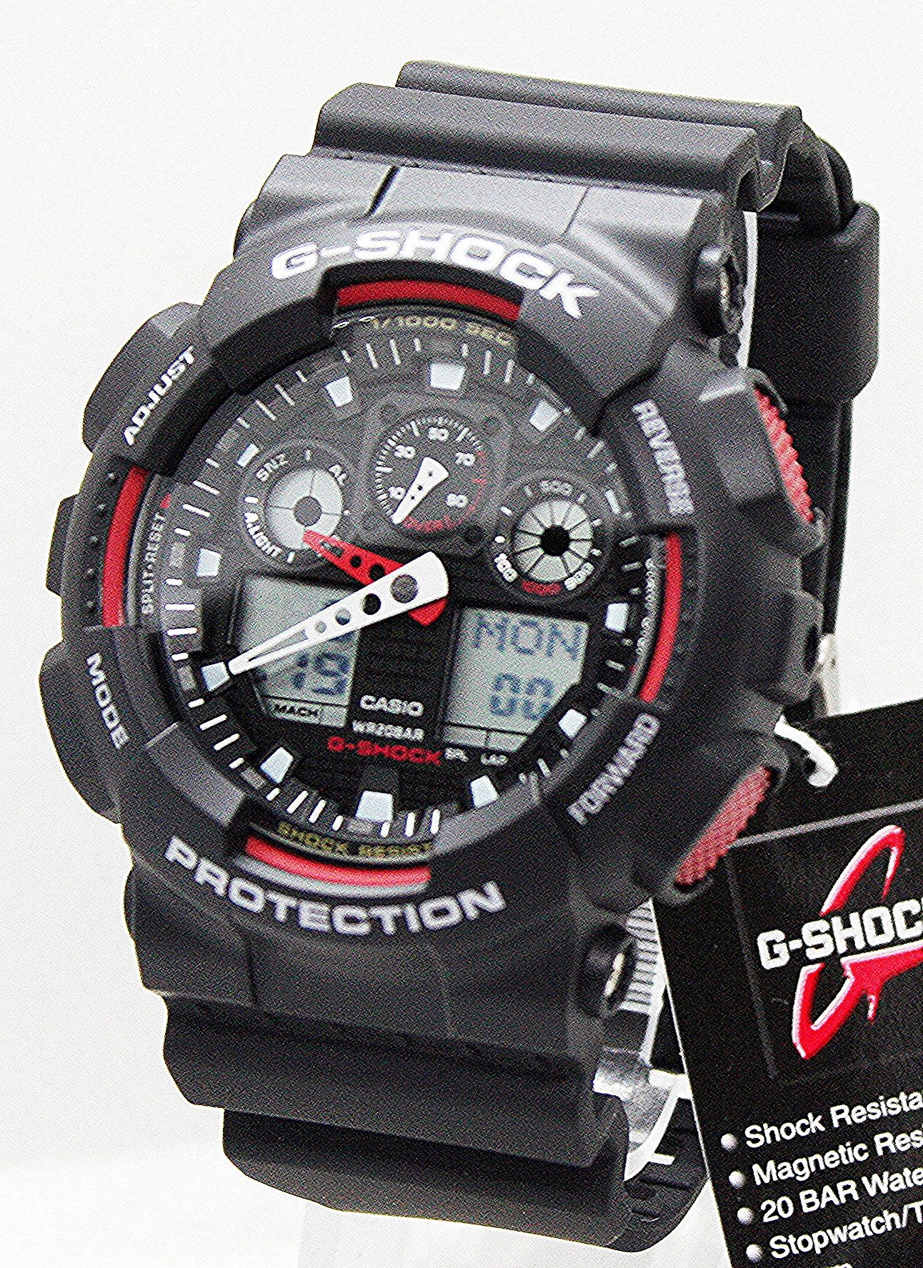 CASIO G-SHOCK Chronograph GA-100-1A4ER, Quarzuhr,Armbanduhr,Herrenuhr,digit günstig online kaufen