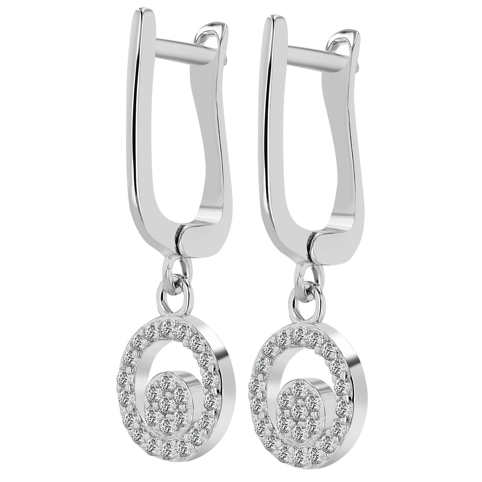 Valentinstagsgeschenk Adelia ́s Paar Ohrhänger Neuheit 2025 - Damen Ohrhänger aus 925 Sterling Silber, silberfarben