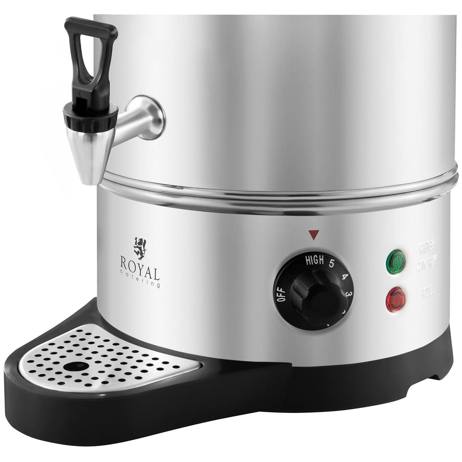 Royal Catering Heißwasserspender 10 L Glühweinkocher Teekocher Kaffee Glühbier Heißgetränke Gastro, 10 l, 1600 W, verschiedene Größen