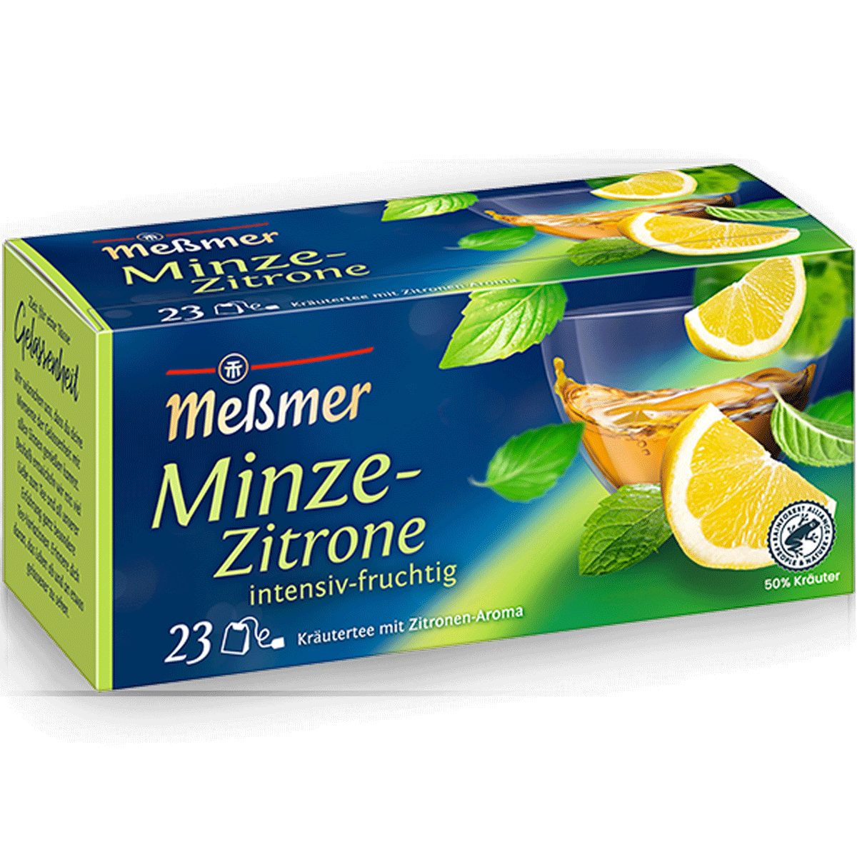 Meßmer Tee, Meßmer Minze Zitrone 23 Teebeutel intensiv fruchtiger Kräutertee 34g