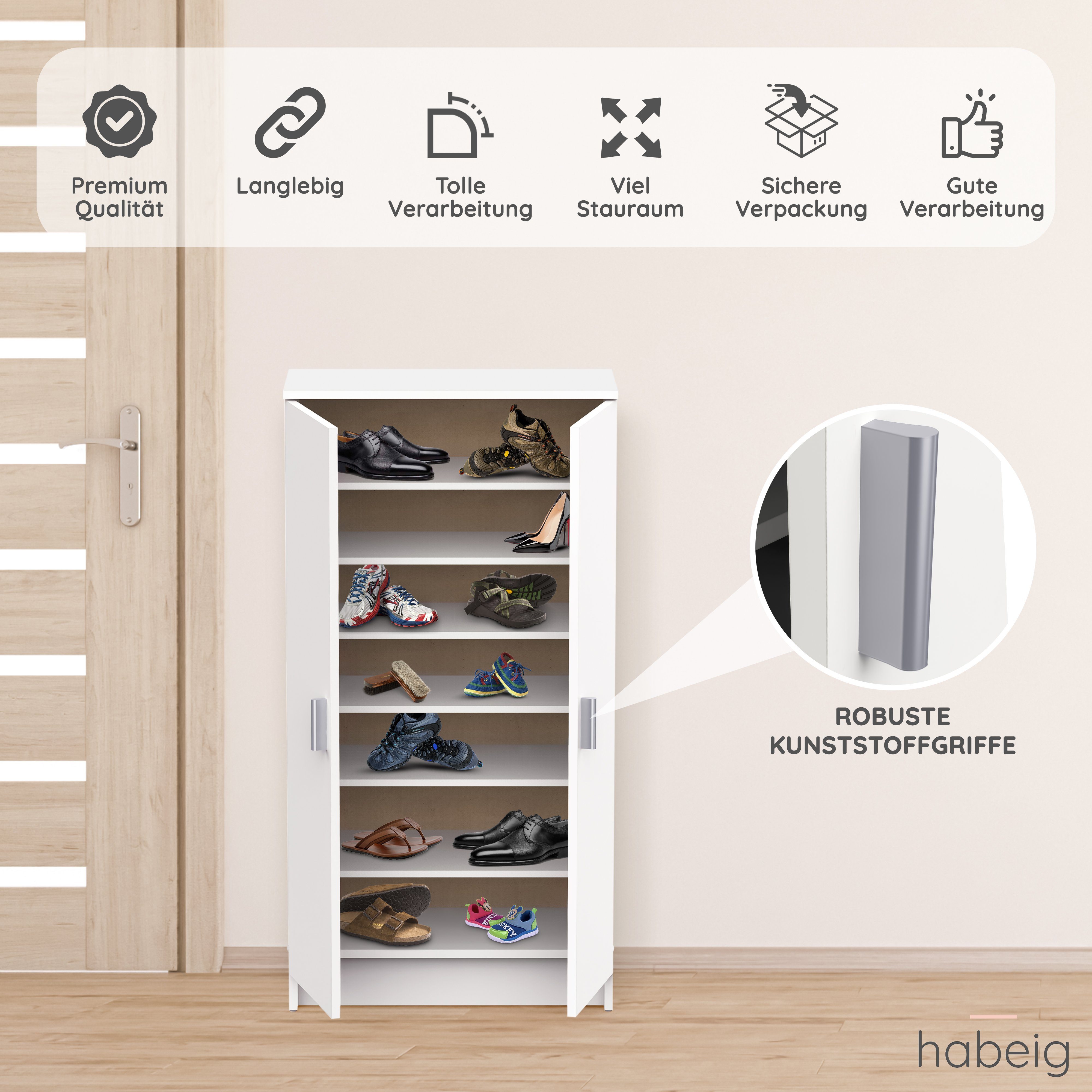 habeig Schuhschrank Schuhschrank Kommode Schrank Holz günstig online kaufen
