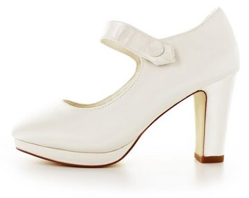 White Lady 896 ivory - einfärbbare Satin-Brautschuhe Pumps